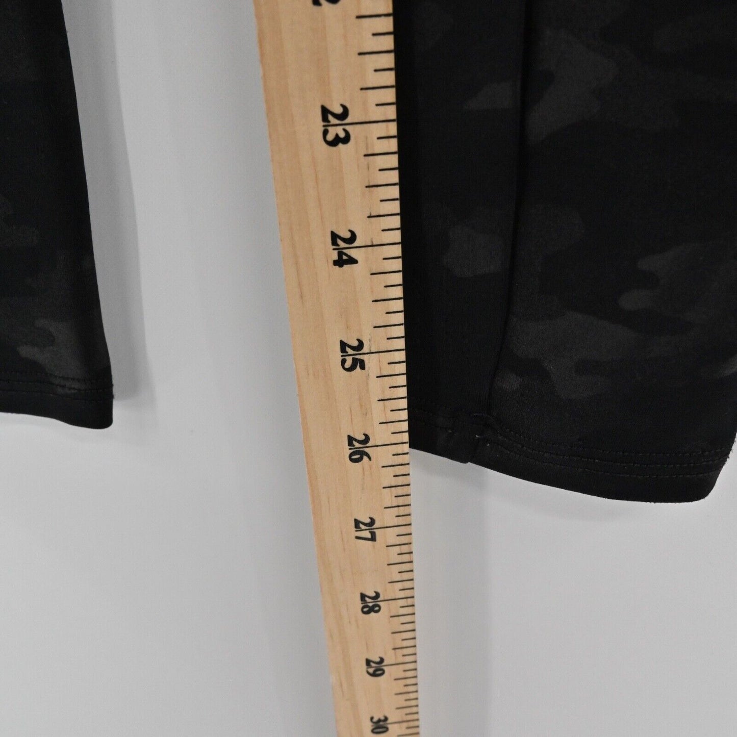 SPANX Leggings Womens Size S Black Camouflage Mid Rise Full Length Gym Workout