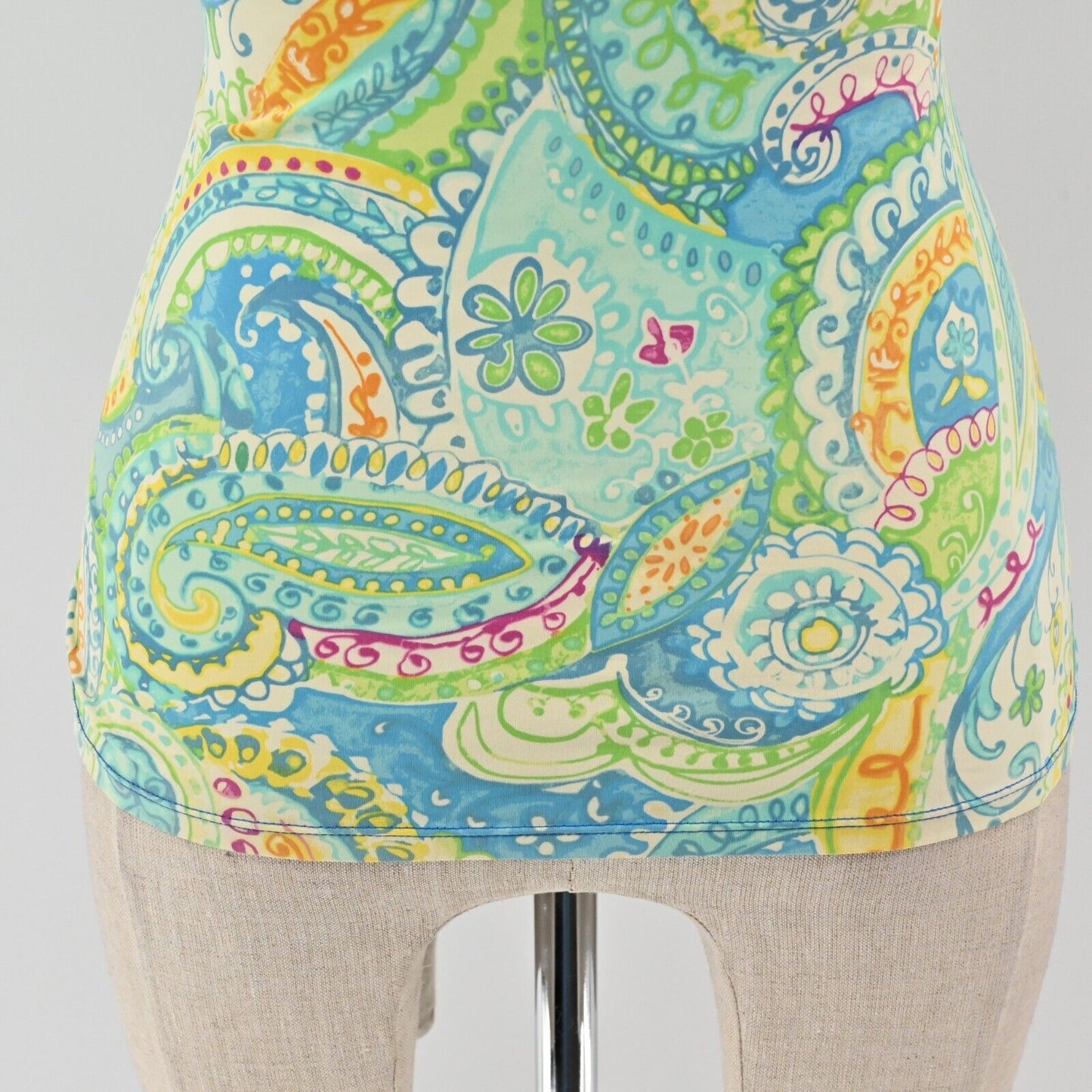 LRL Womens Size S Paisley Print Tankini Swimsuit Top Multicolor RALPH LAUREN