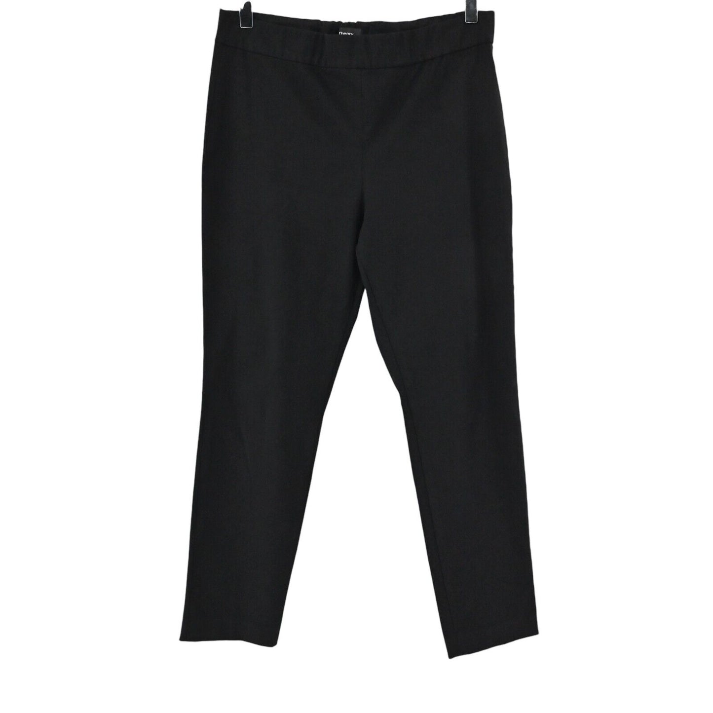 THEORY Pants Womens Size 6 Alettah Dawson Stretch Ankle Pull On Black High Rise
