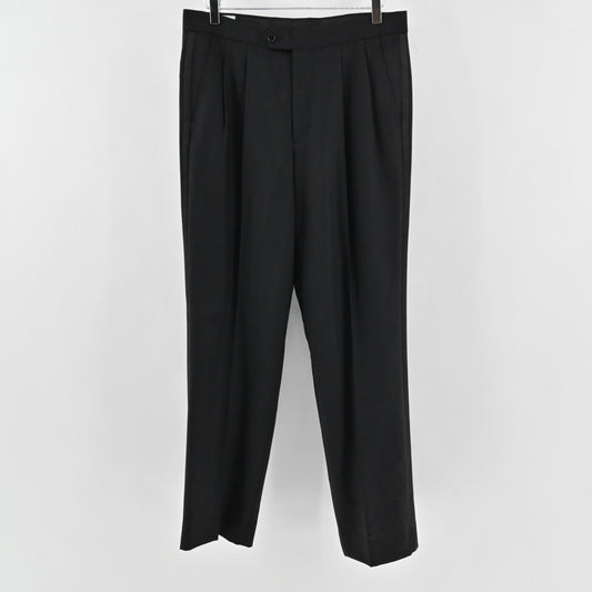 Calvin Klein Mens Classic Black Pleated Straight Leg Dress Pants Size 33R Career