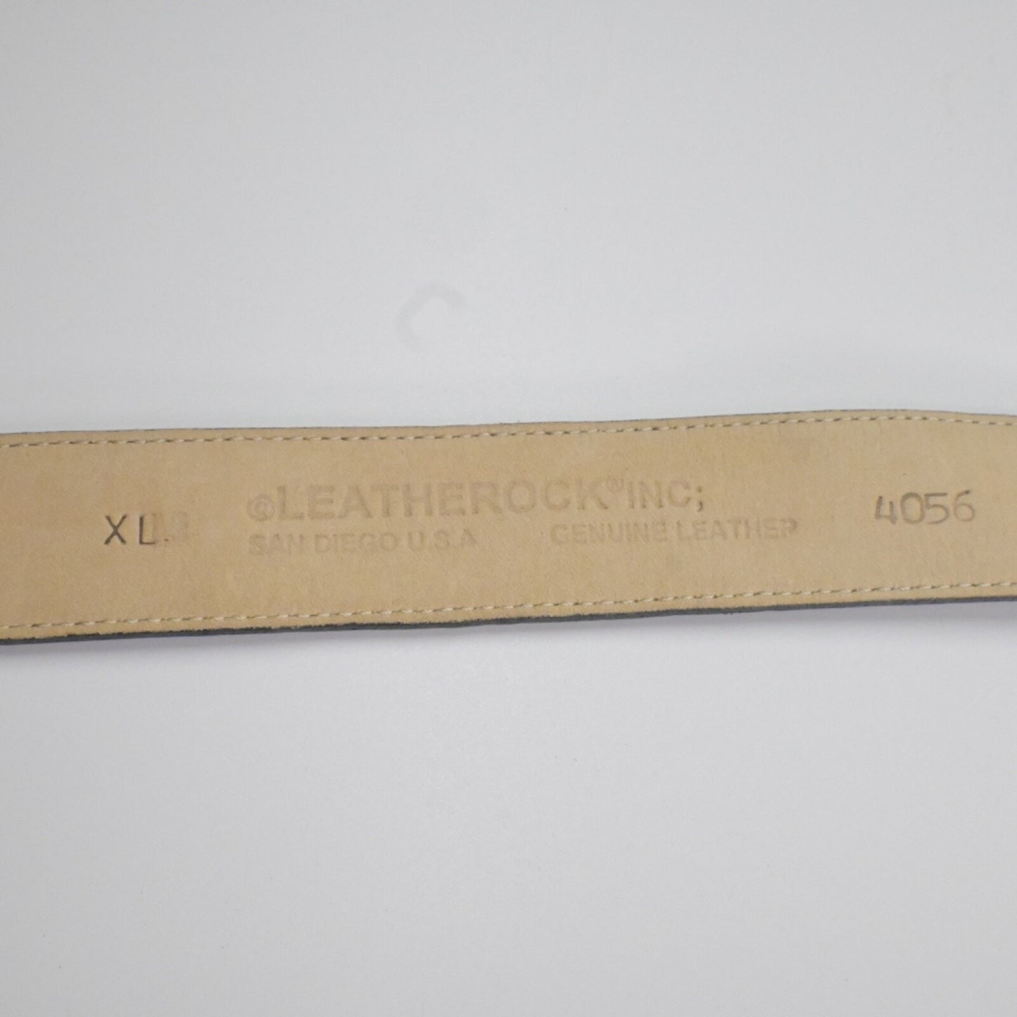 Vtg LEATHEROCK Womens Belt Size XL Brown Patchwork Snakeskin Genuine Leather USA