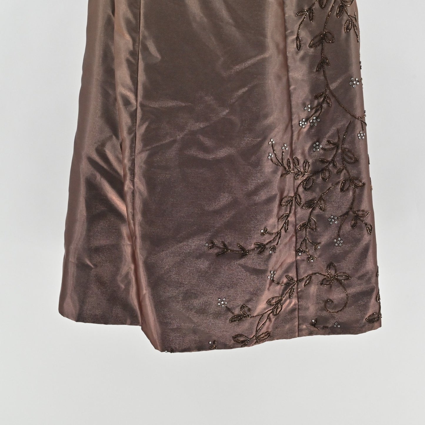 Vtg Jovani Strapless Beaded Evening Gown Sz 12 Ombre Maxi Dress Fairy Prom Event