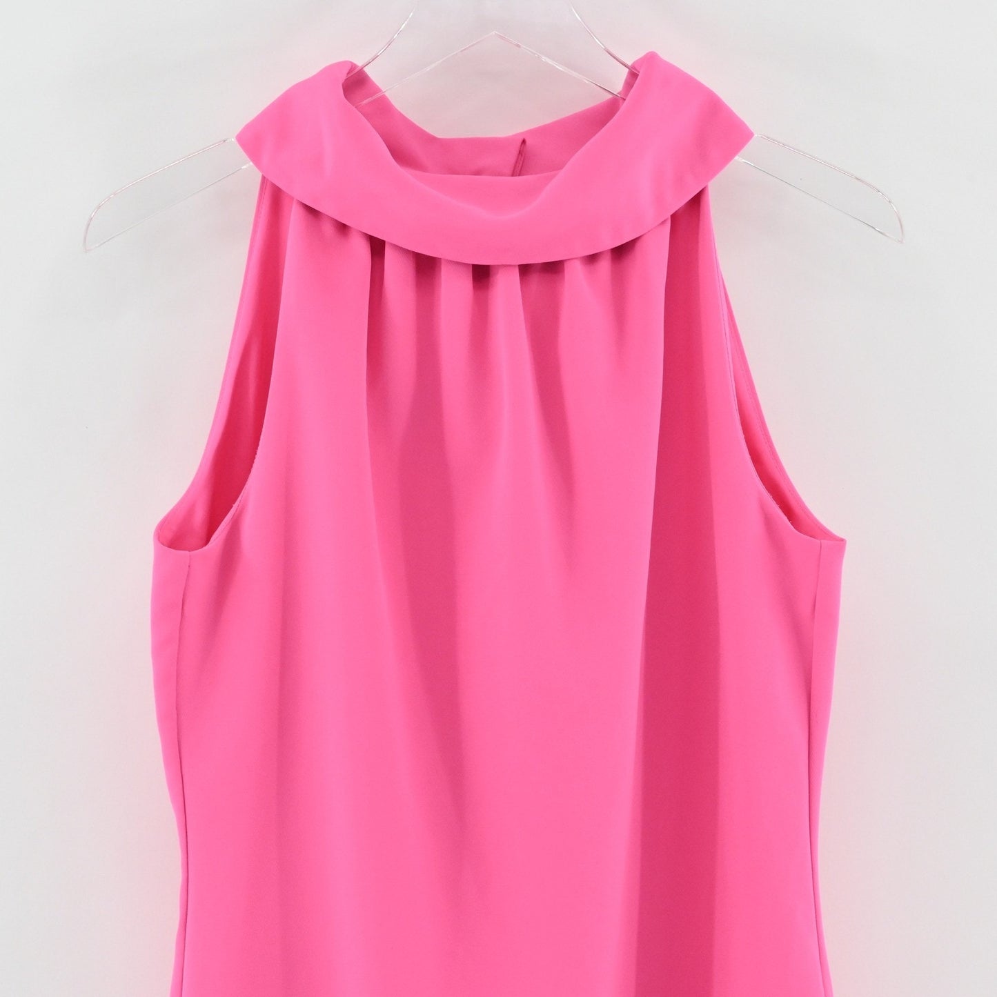 Sail to Sable Pink Cowl Neck Shift Dress Size M Sleeveless Party Cocktail Event