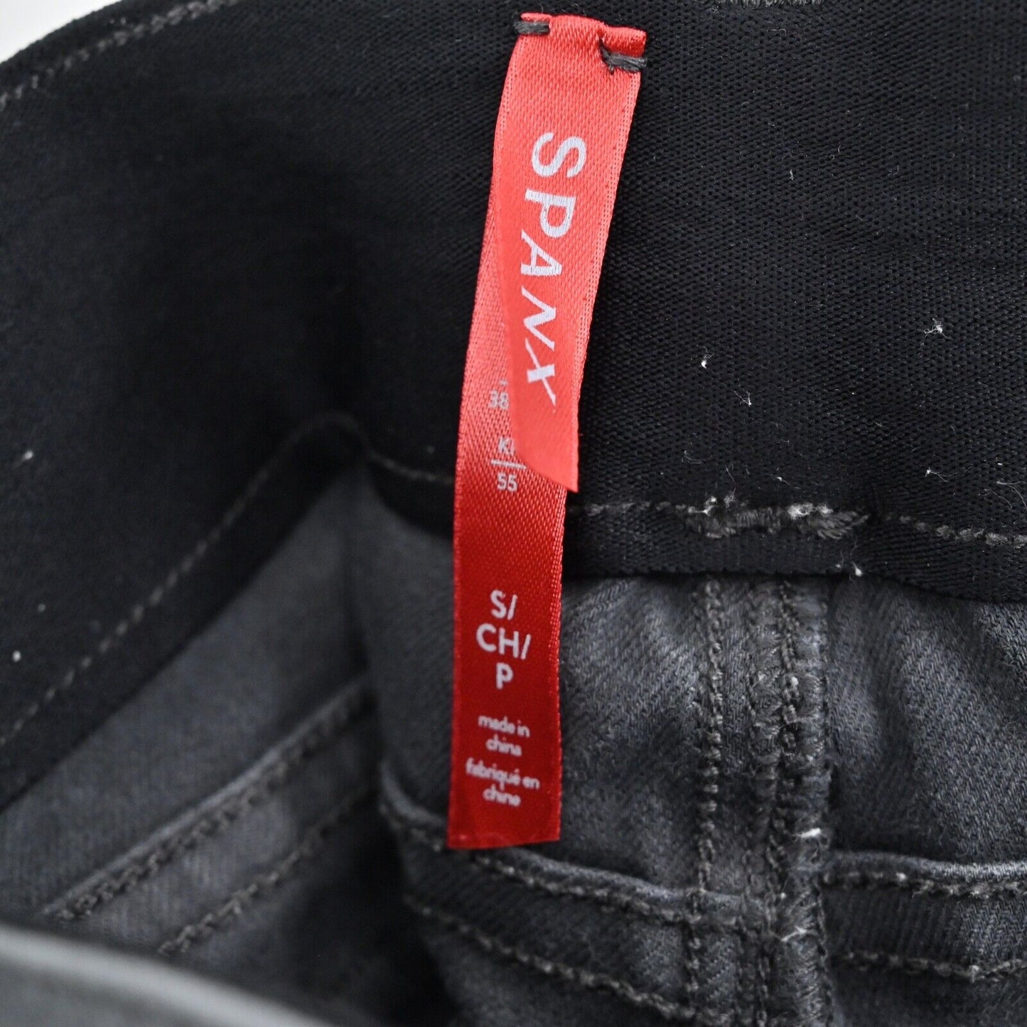 SPANX Jeans Womens Size S Gray Cotton Blend Shaping Stretch Pull On Skinny Cargo