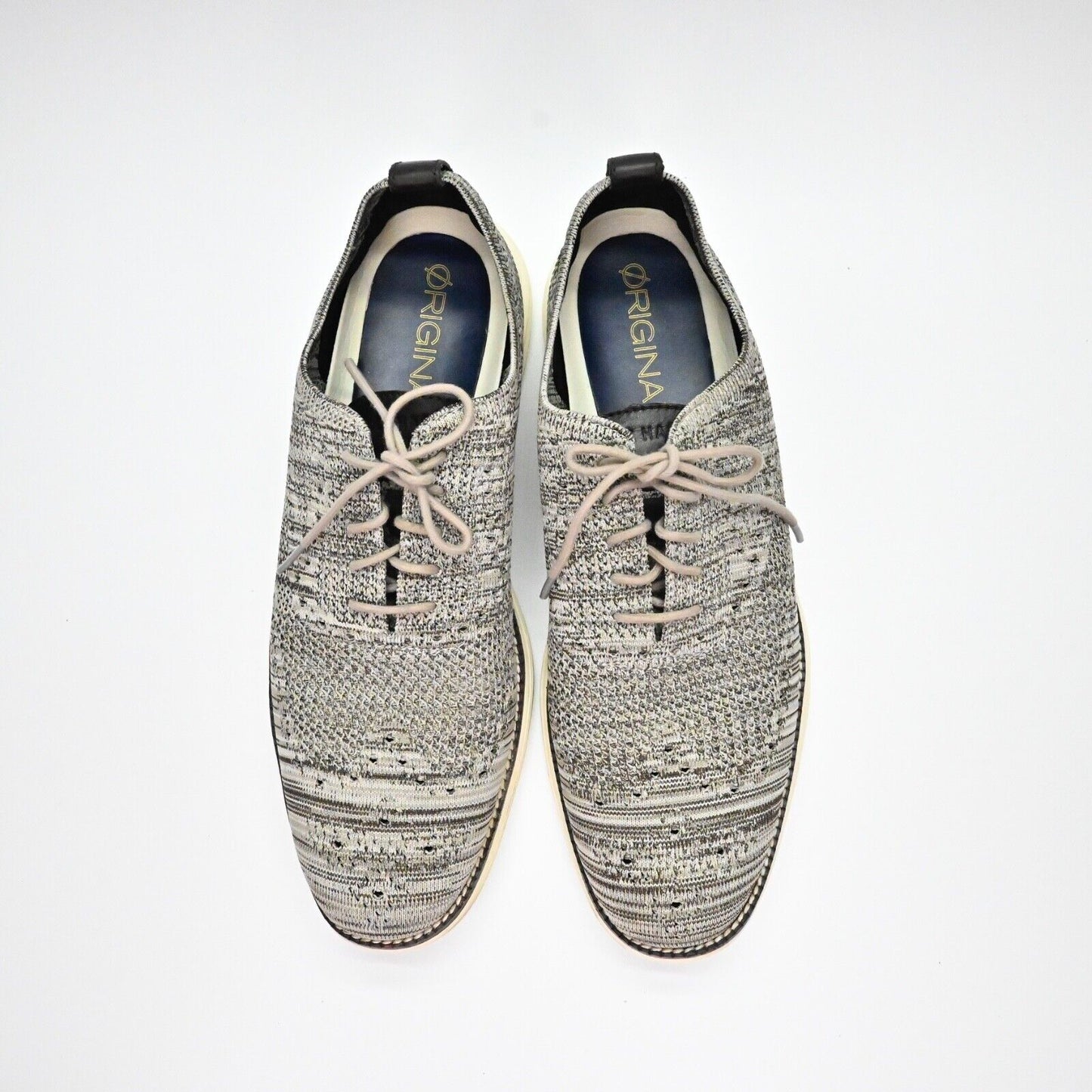 COLE HAAN Sneakers Mens Size 13 Gray Grand OS Stitchlite Wingtip Oxford Lace Up