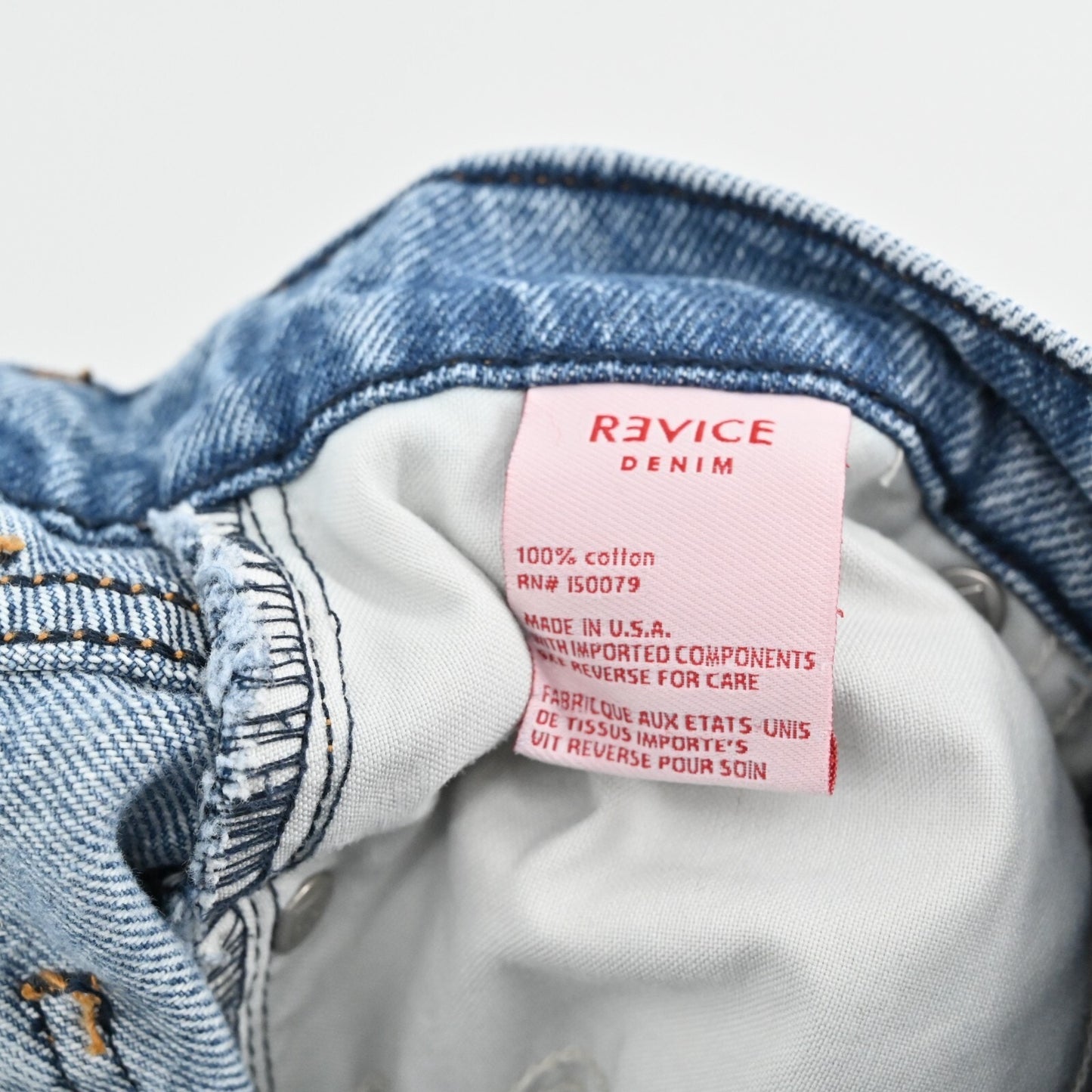 REVICE Womens Jeans Size 25 Matchmaker Love at First Sight Blue Denim Patchwork