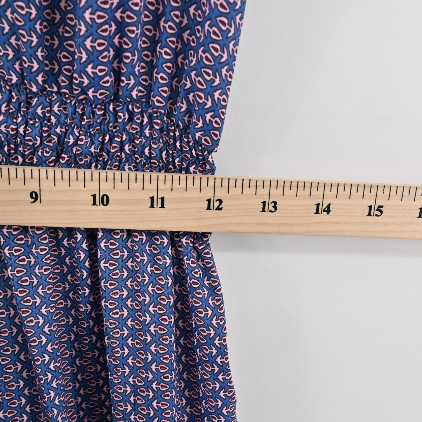 PERRY WALKER COLLECTIVE Cornelia Midi Dress Size M Blue Floral Silk Peasant Boho