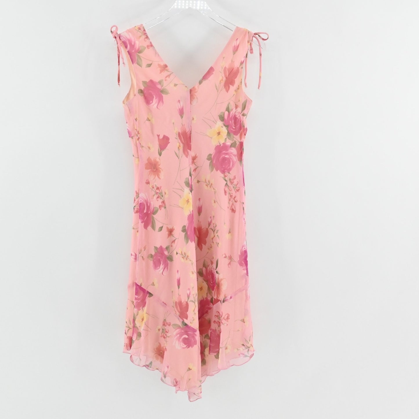 Vtg Y2k Floral Babydoll Dress Size 6 Fairy Romantic Garden Party Slip Sleeveless