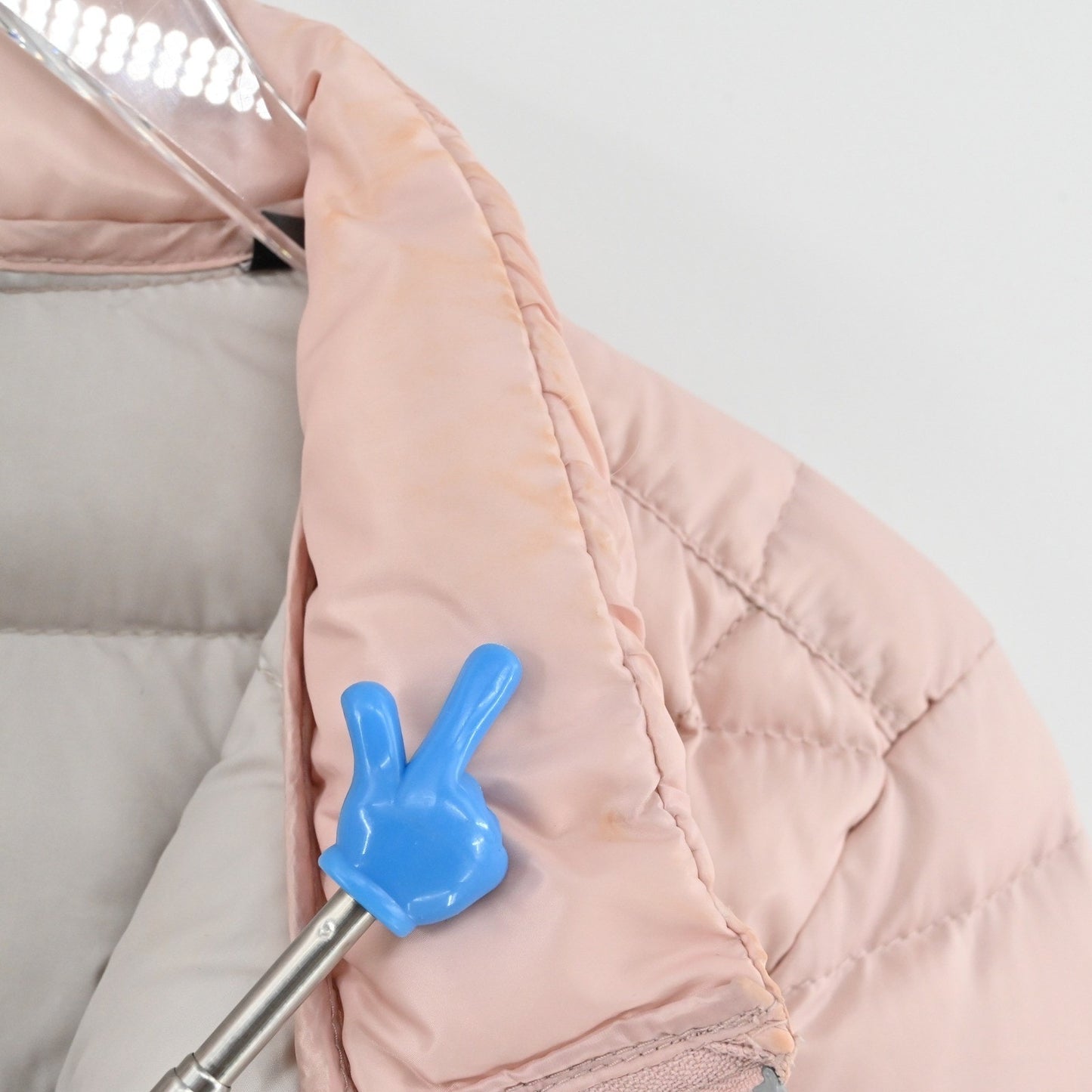 Bonita Womens Quilted Puffer Jacket Size 36 Blush Pink Lightweight