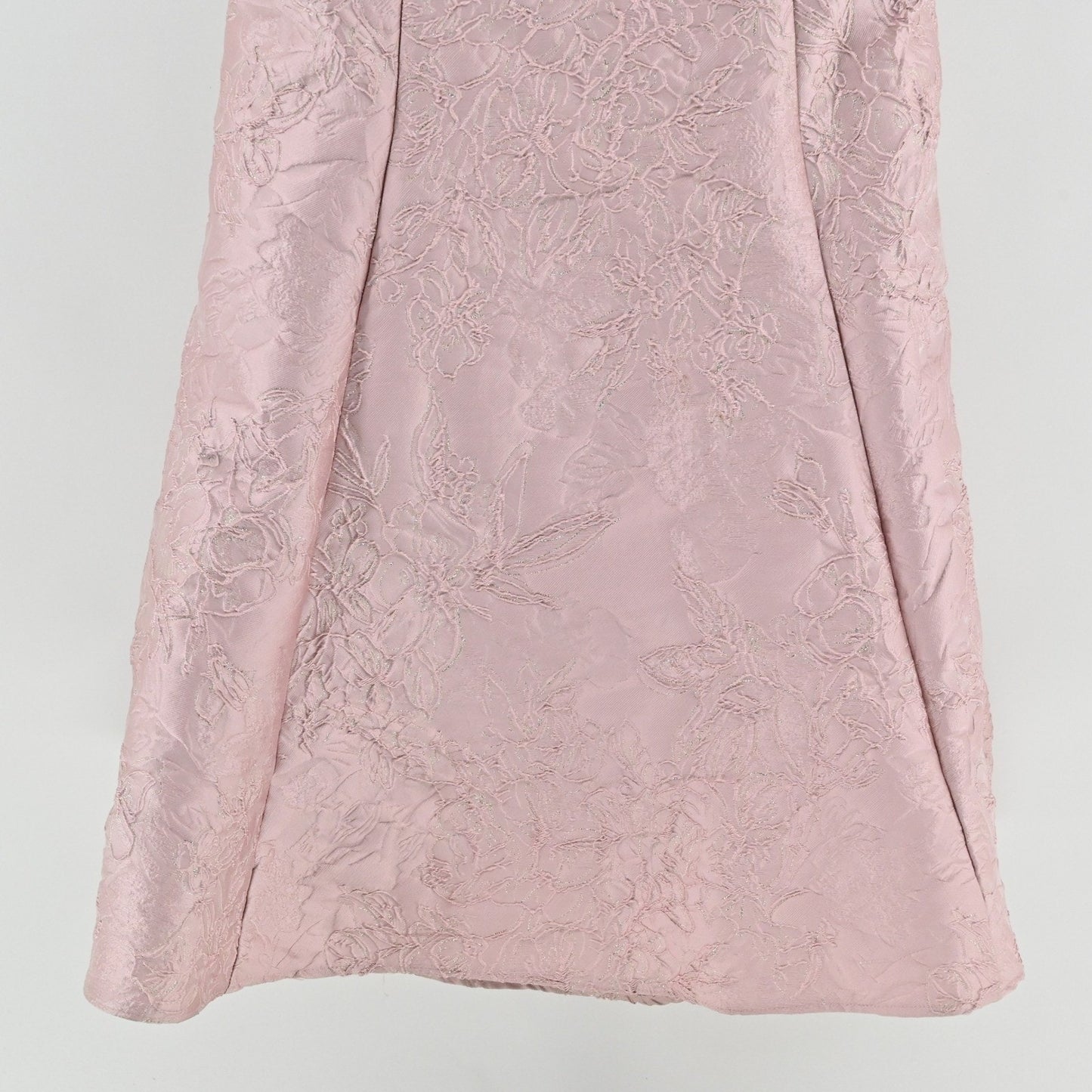 Feriani Couture Strapless Bow Ornate Evening Dress Size 14 Mauve 18878 Jacquard