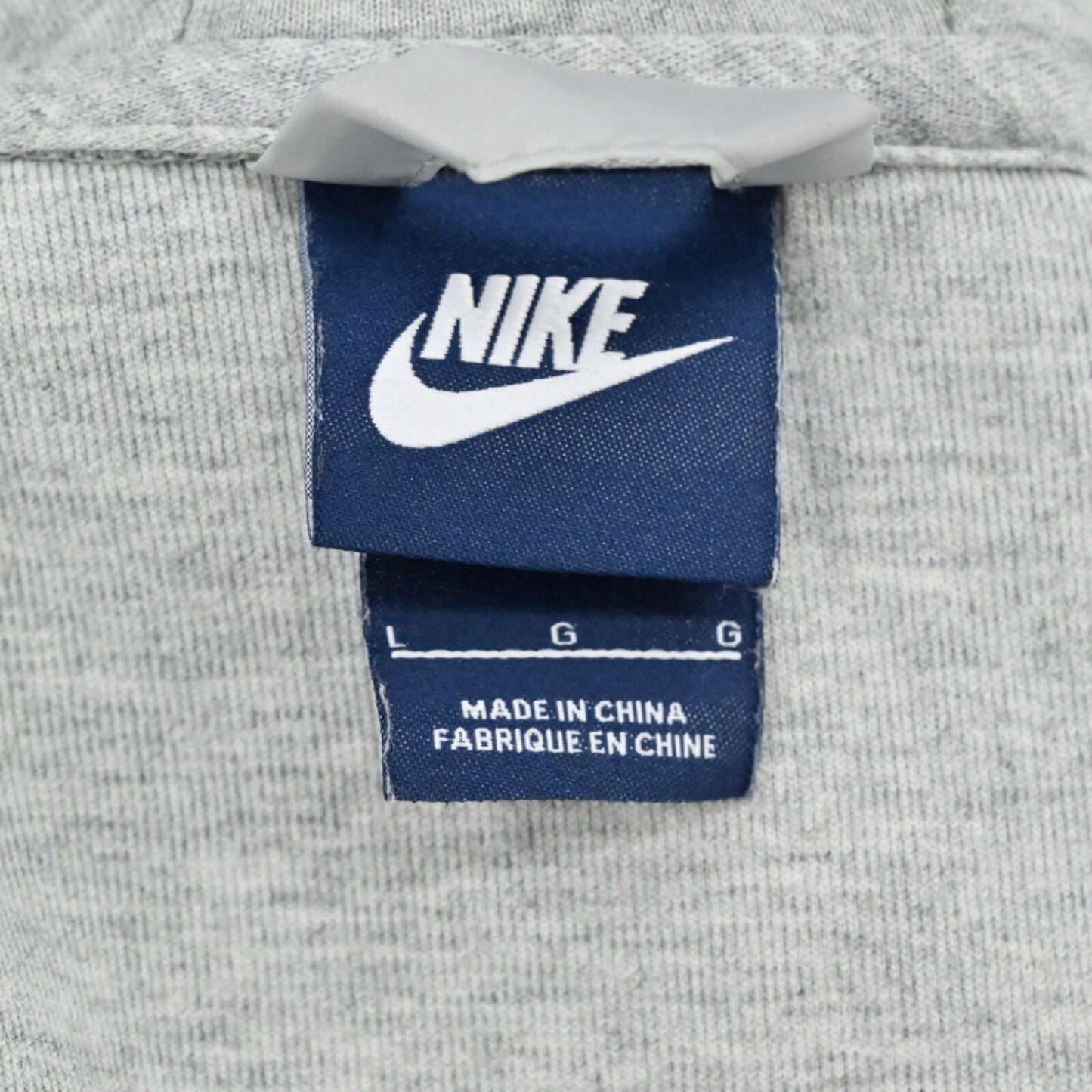 NIKE Womens Advance 15 FZ Hoodie Sz L Activewear Gray Asymmetric Full Zip Jacket