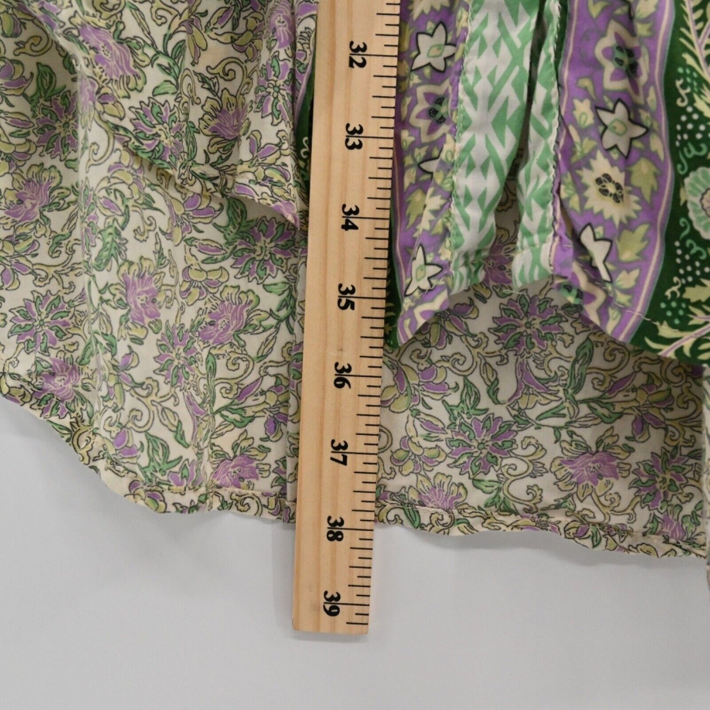 SEA LUSTRE Dress Womens One Size Green Floral Jet Setter Mini Tunis 3/4 Sleeve