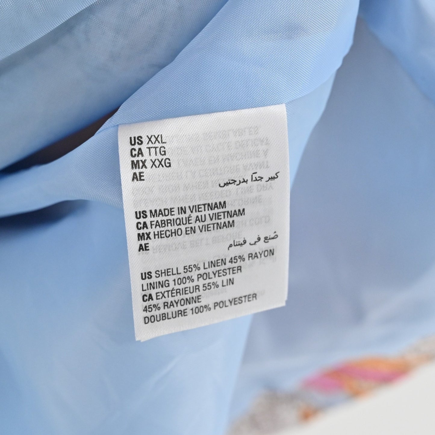 INC Floral Print Belted Midi Dress Size XXL Linen Paisley Duster Lined Boho Puff