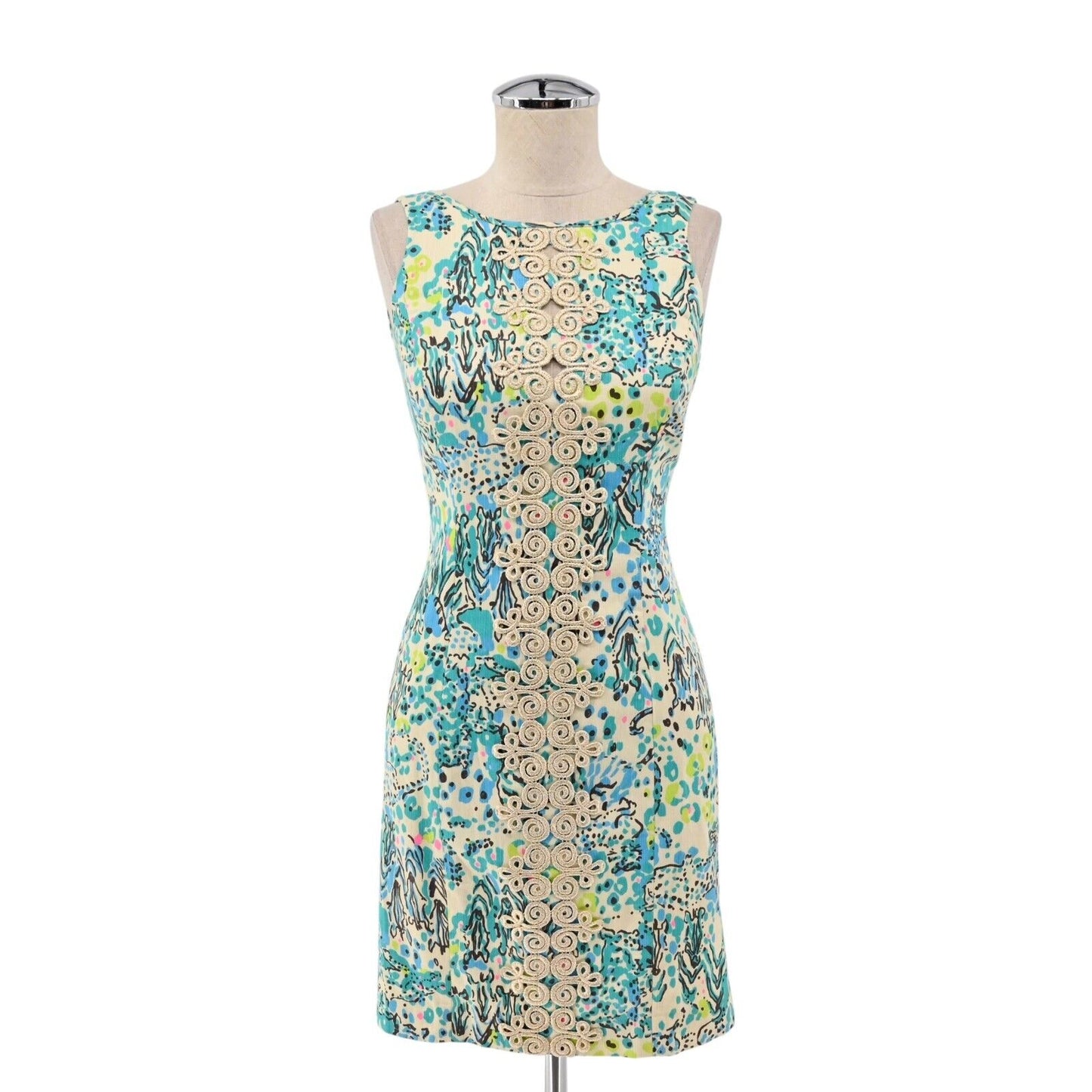LILLY PULITZER Dress Womens Size 00 Ember Sea Oat Escapades in the Everglades