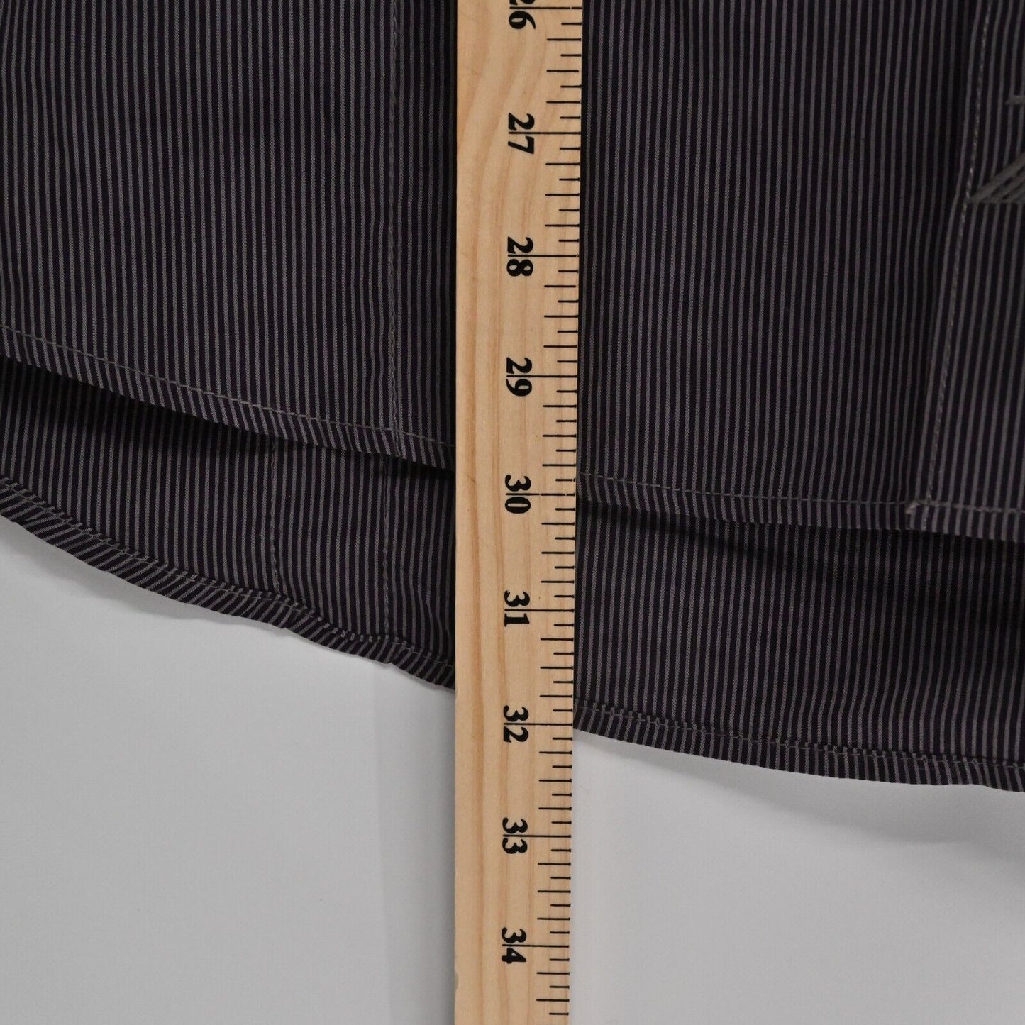 7 DIAMONDS Shirt Mens Sz XL Casual Stripe Long Sleeve Button Down Front Pockets