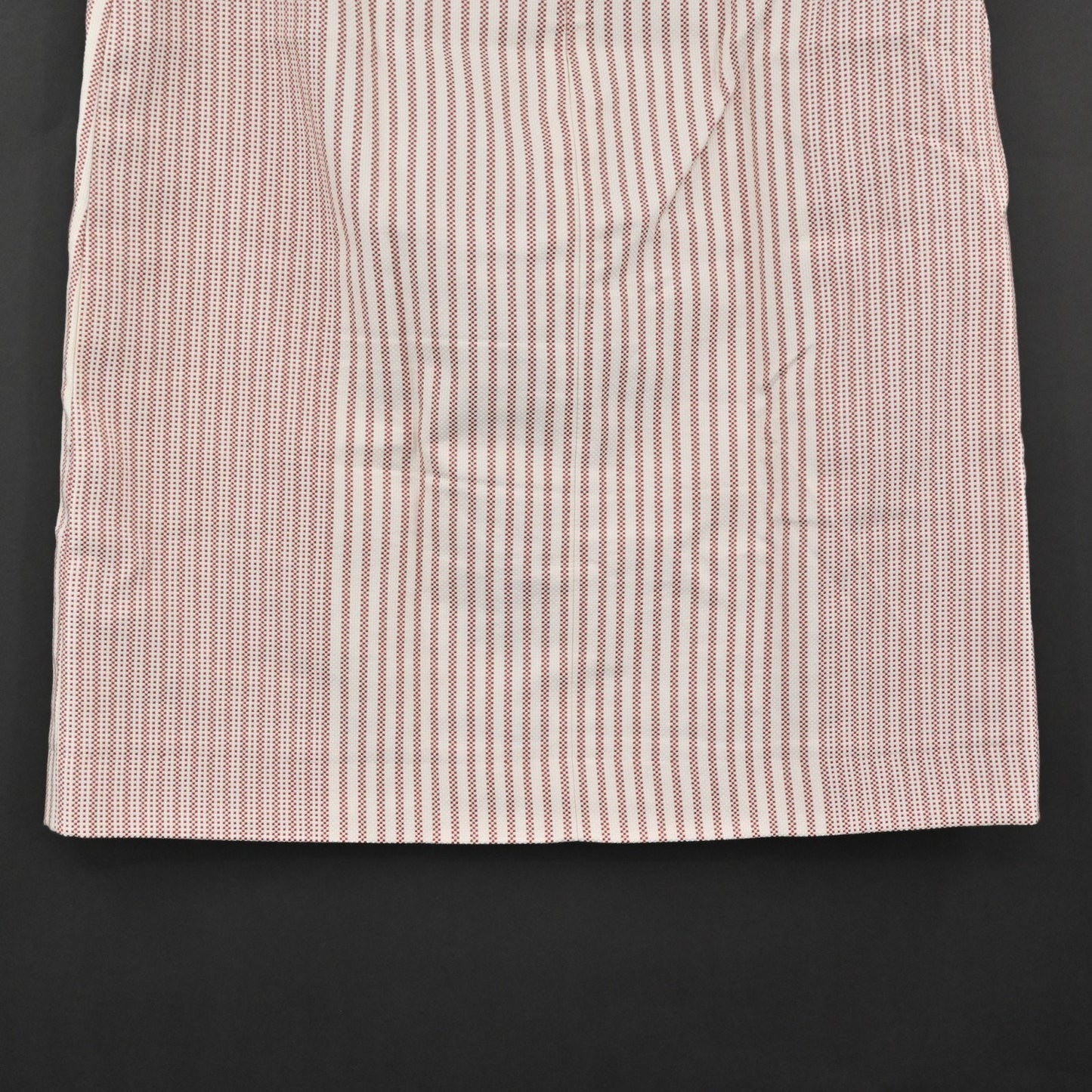 STELLA MCCARTNEY Cotton Pencil Skirt Size 38 Pink Stripe Micro Dot Corpcore