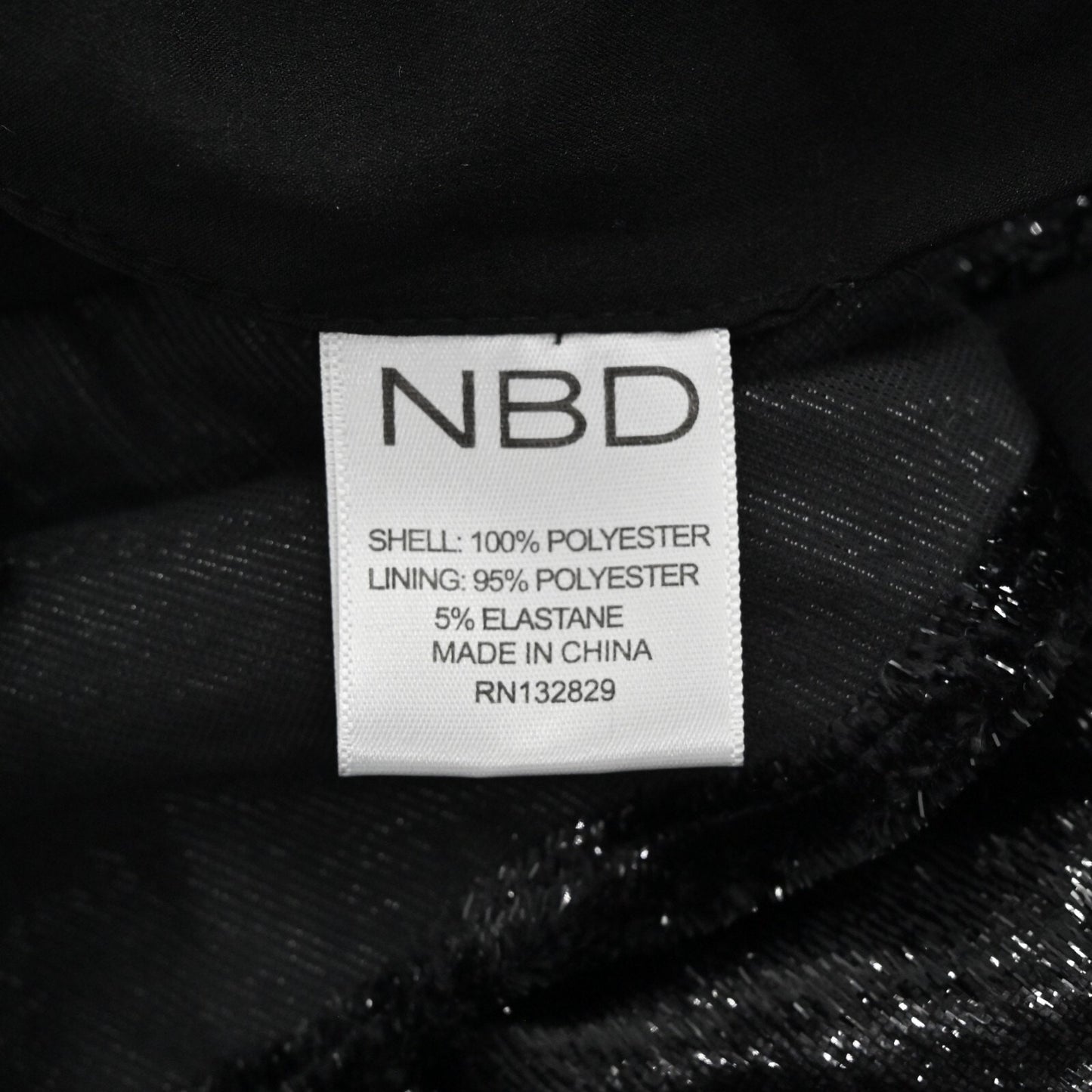 NBD Dress Size M Revolve Serenade Black Metallic Mini Ruffle Velvet Shimmer NEW