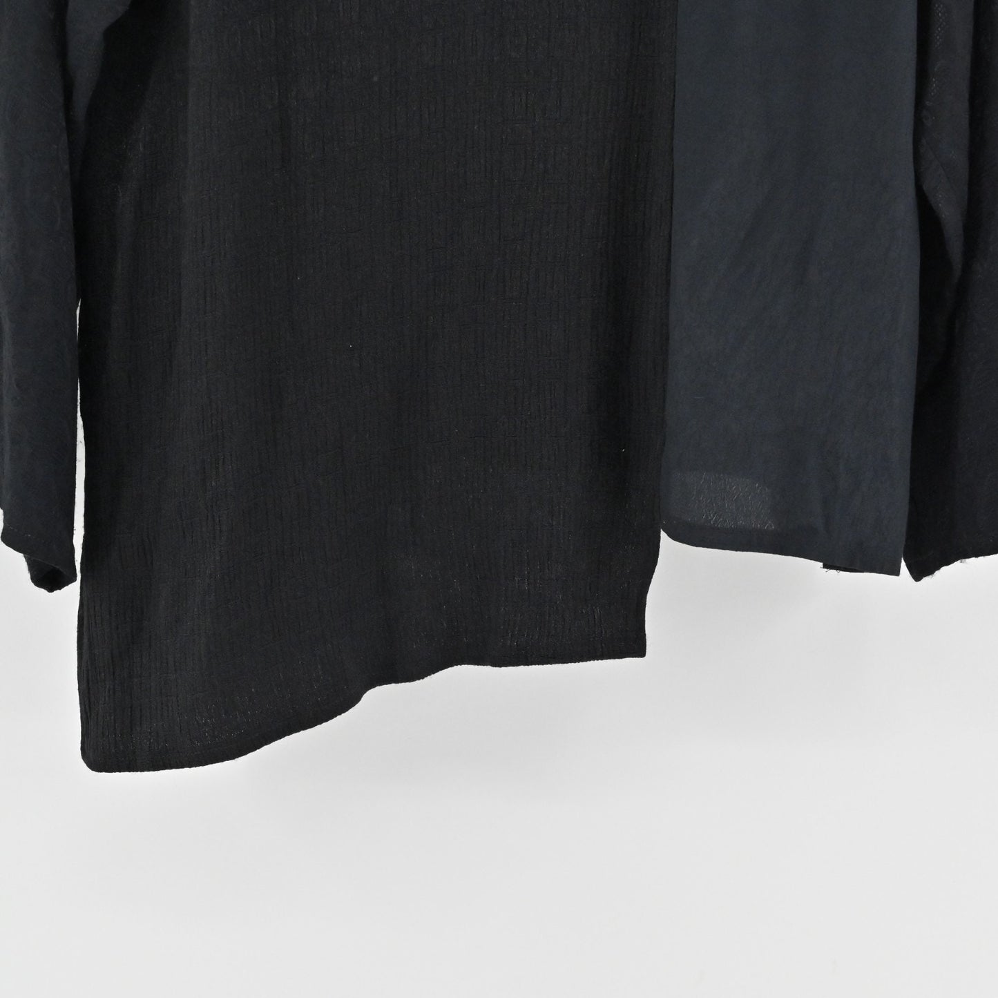 Origami Donna Jessica Black Asymmetric Top Womens Size 1 Art to Wear Lagenlook