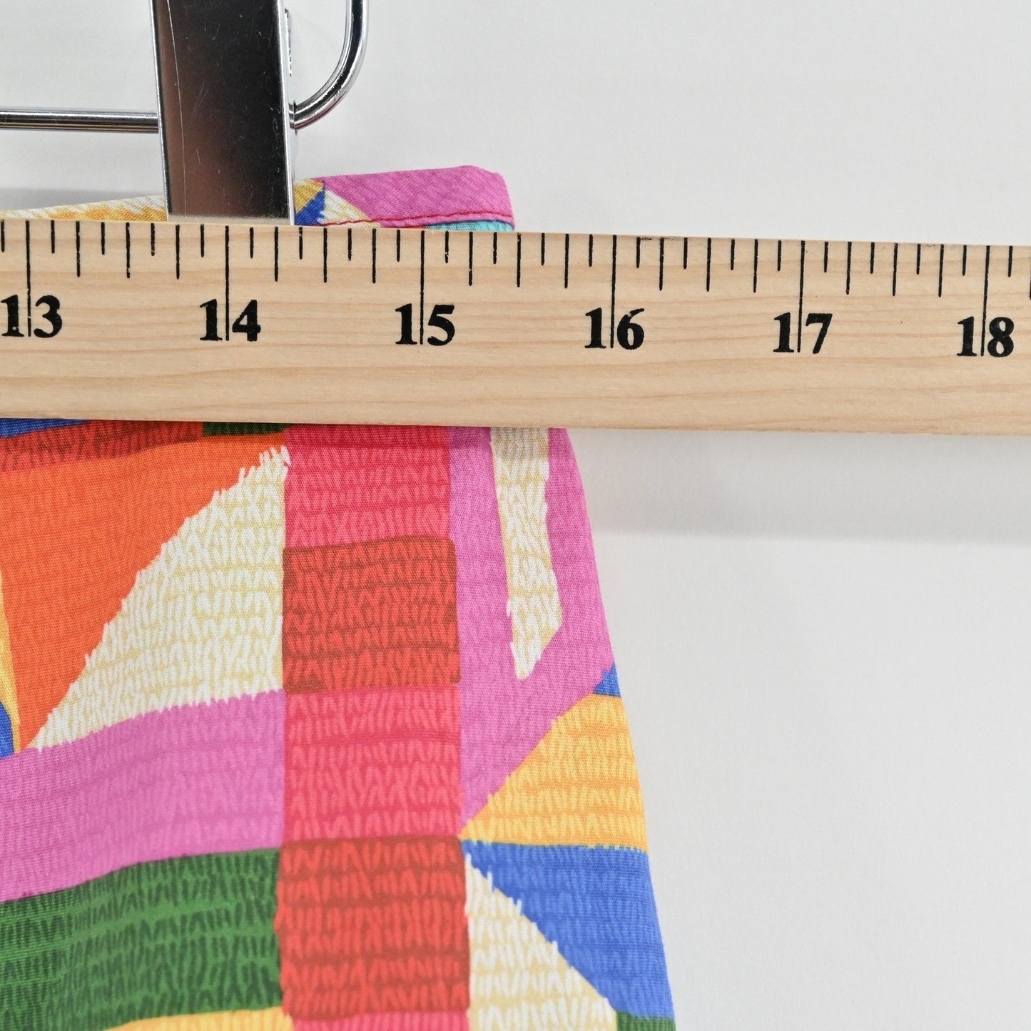 Antonio Melani Noa Geometric Skirt Size 8 Colorful Fringe Trim Dopamine Girl