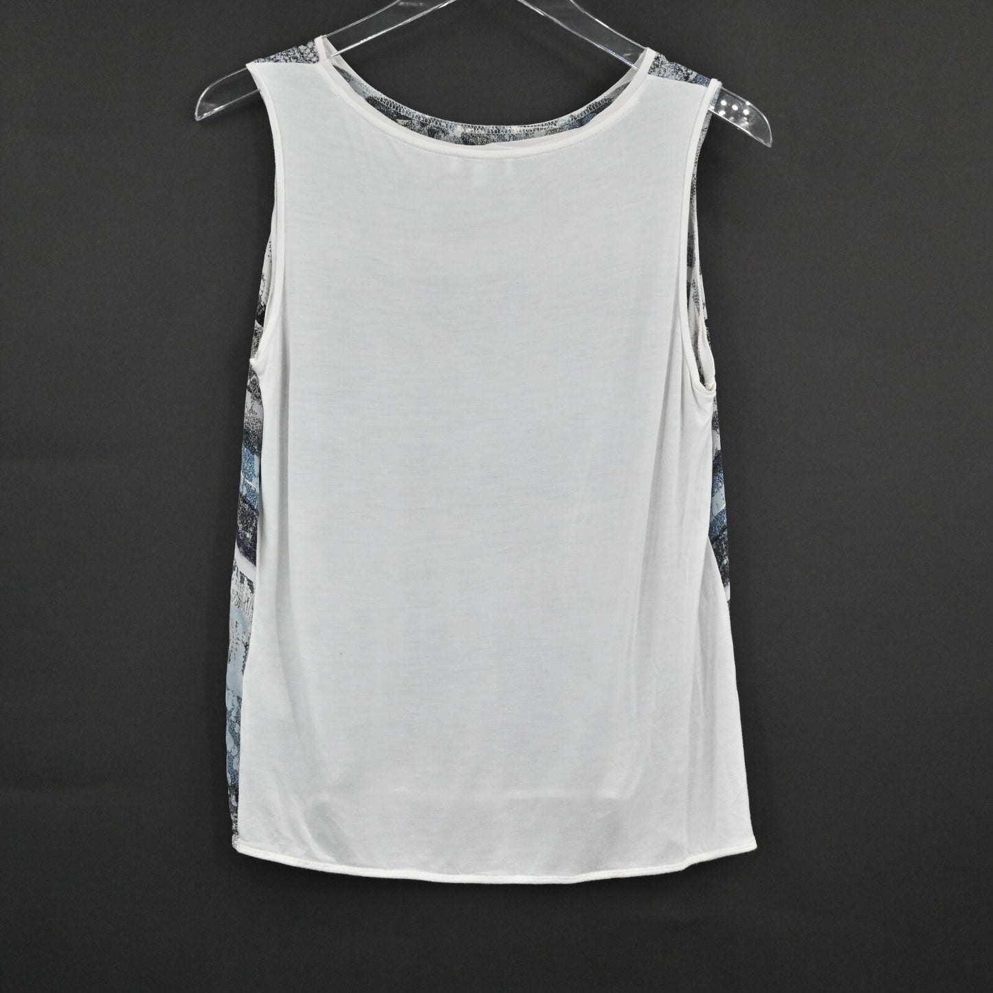 REISS Womens Top Size M Tash Print Sleeveless Silk Jersey Combo Tank Blouse