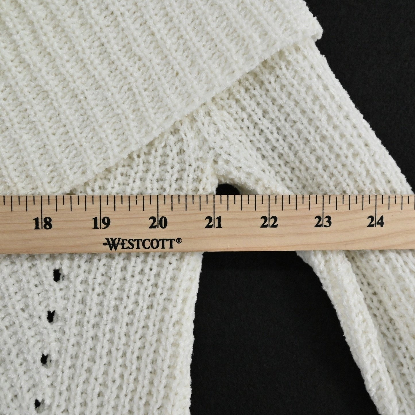 Anthropolgoie MOTH Womens Off The Shoulder Chenille Sweater Size XS Cream Boho