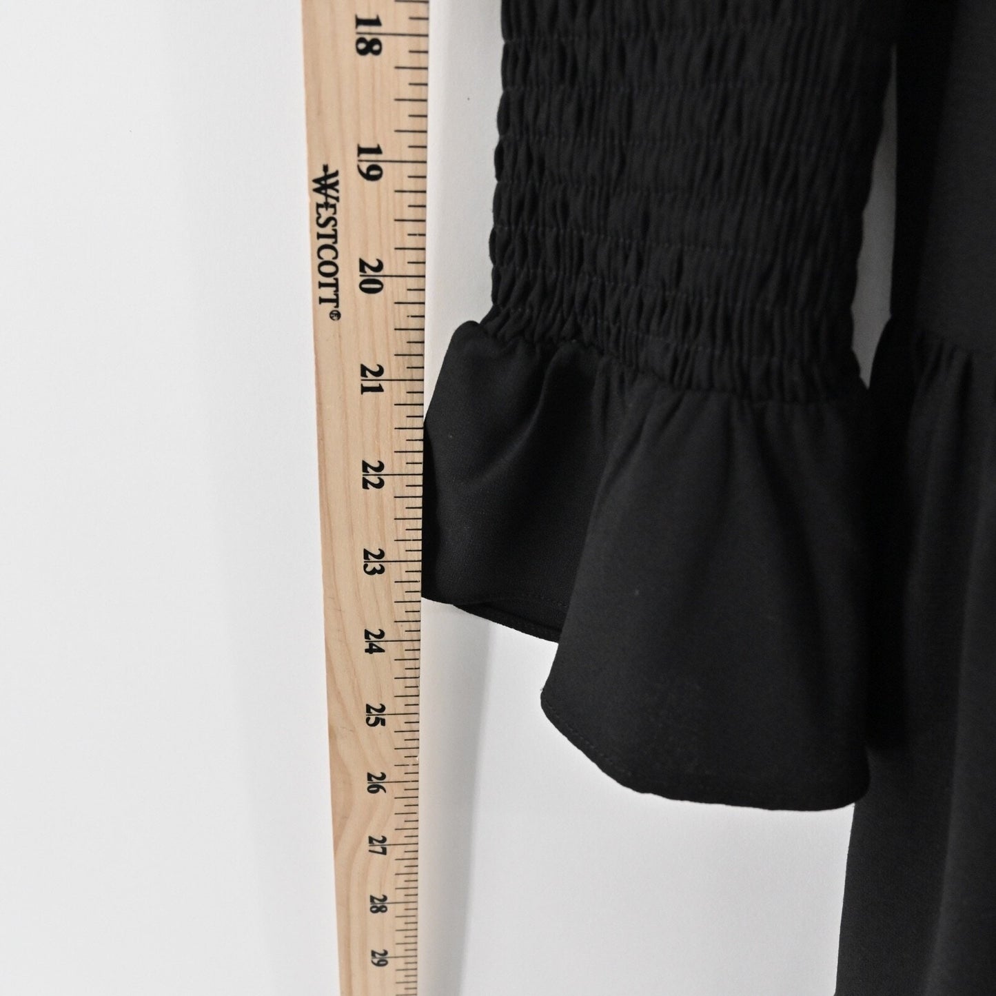 POMANDER PLACE Kenzo Mini Dress Sz M Black Tiered Ruffle Bell Sleeve Tuckernuck