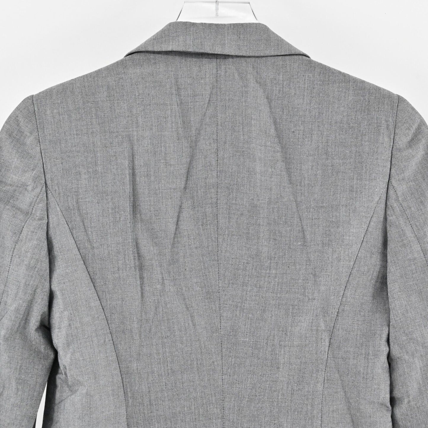 EMPORIO ARMANI Blazer Womens Size 40 Gray Single Breasted Button Front Jacket