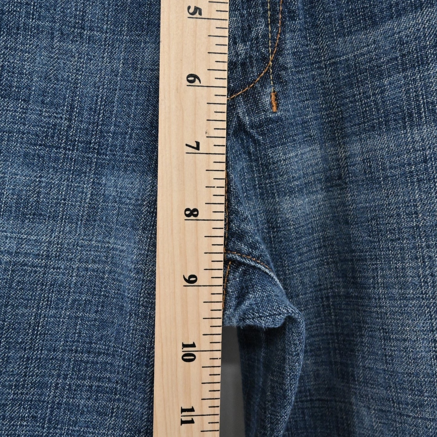 7FAM Womens Dojo Wide Leg Flare Jeans Size 30 Stretch Denim Medium Western USA