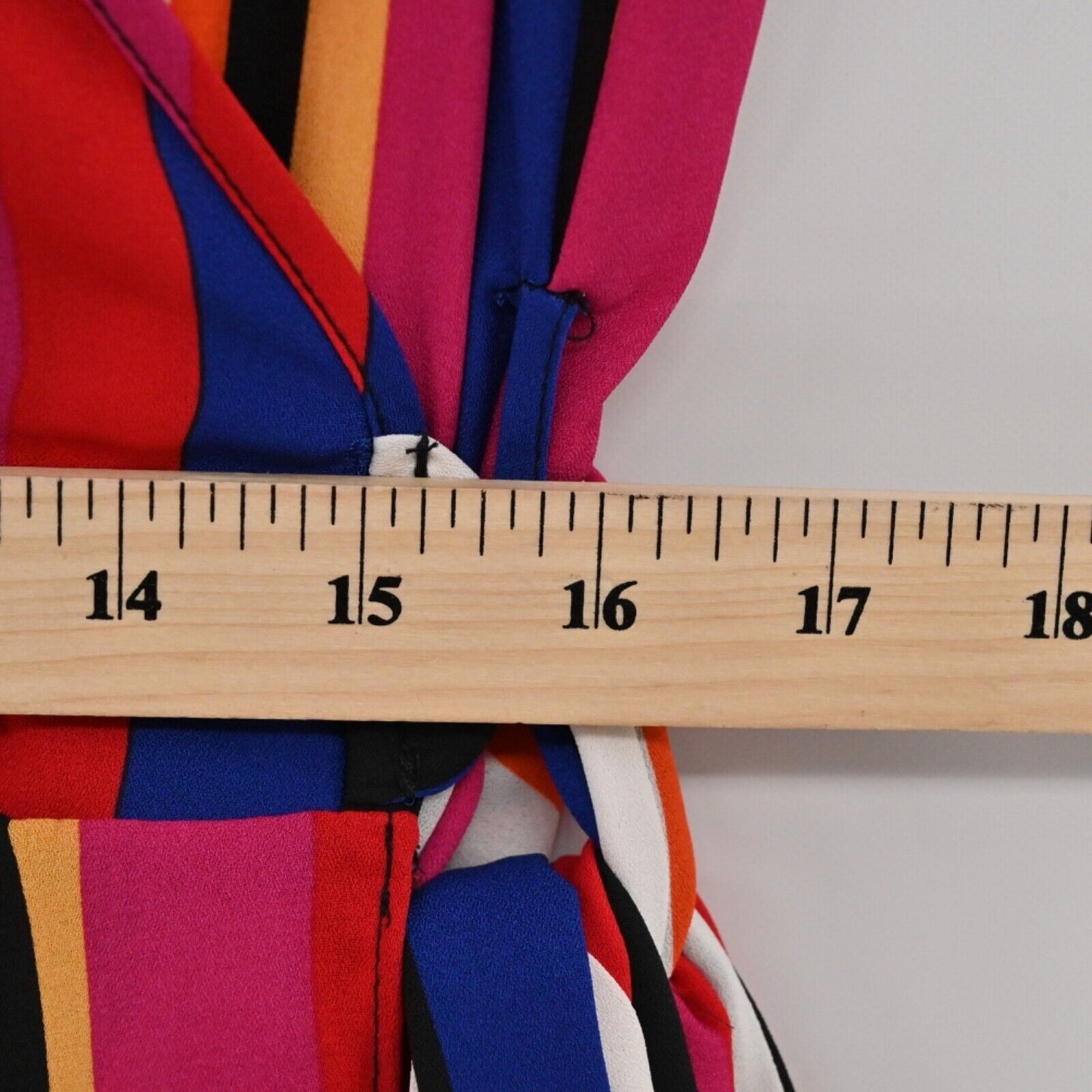 CITY CHIC Dress Womens Size L/20 Stripe VNeck Spaghetti Strap Embracing Wrap NEW