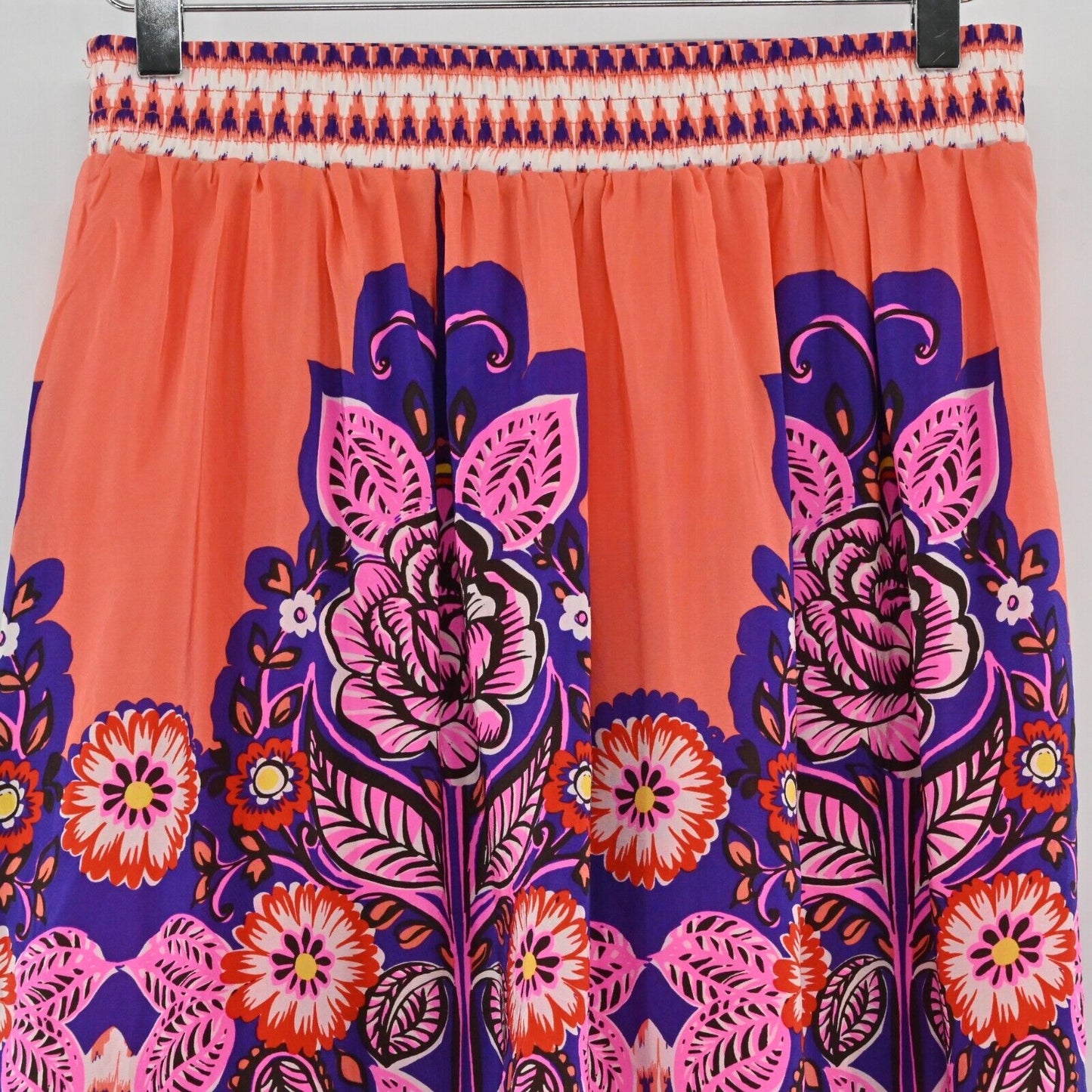 ANTHROPOLOGIE Skirt Womens Size 8 Edme & Esyllte Phosphorescence Silk Multicolor