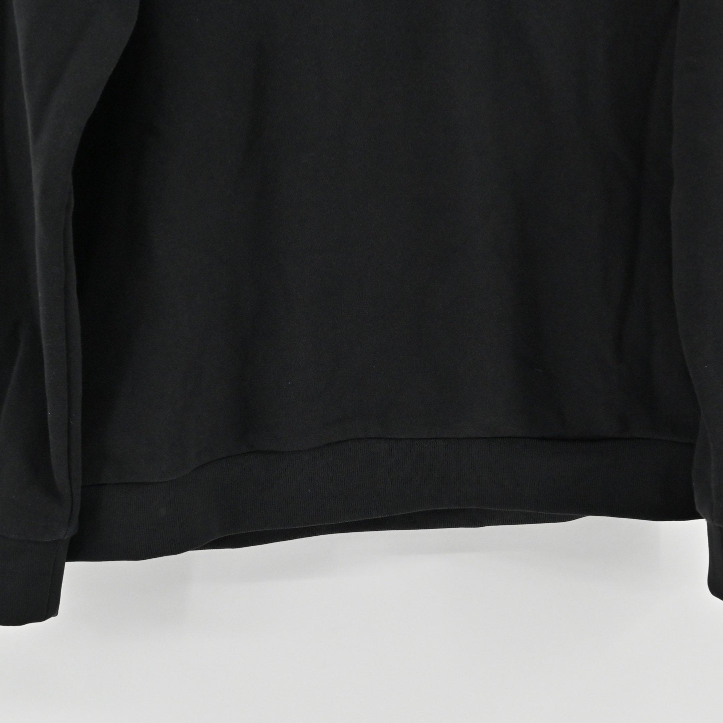 Karl Lagerfeld Mens Slim Fit Tonal Logo Sweatshirt Size L Black Crewneck Grunge