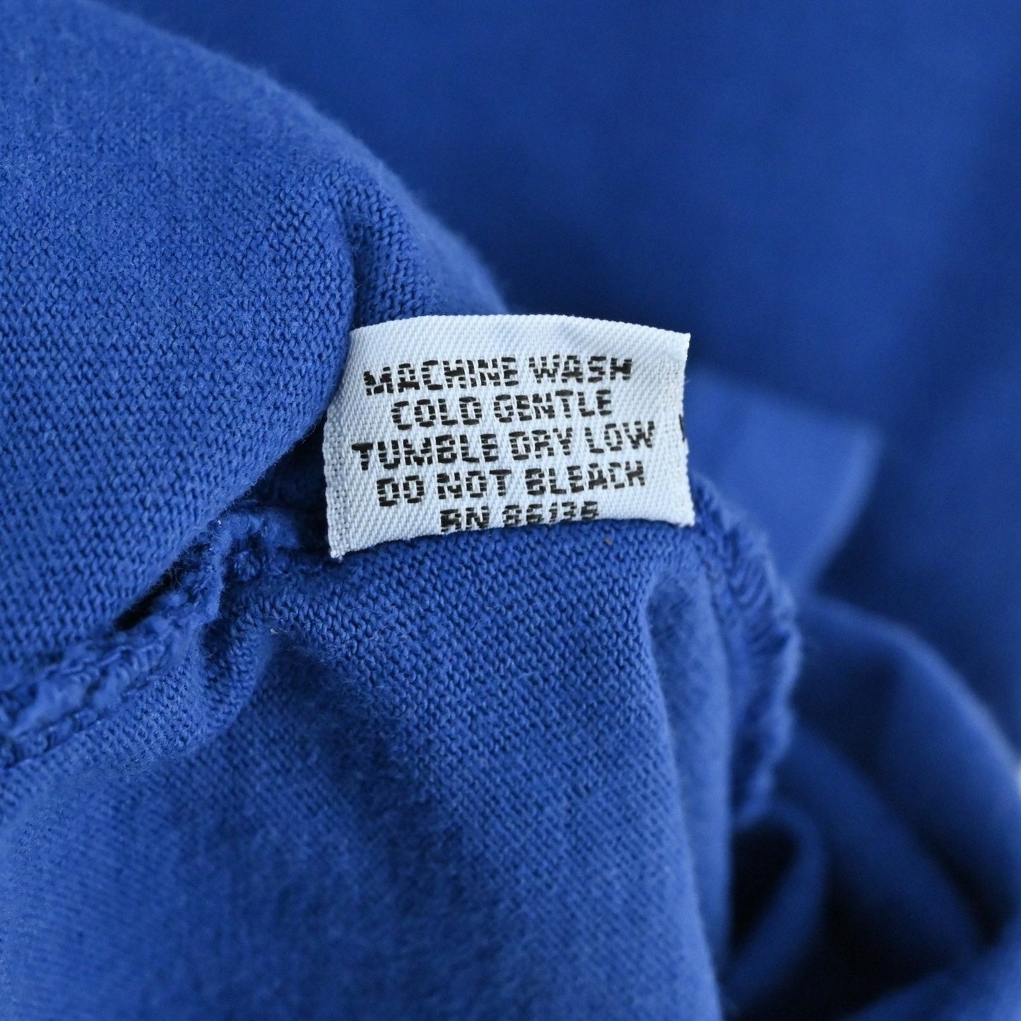 Vtg Bryn Walker Oversized Tunic Dress Size L Blue Cotton Lagenlook Boho Pockets