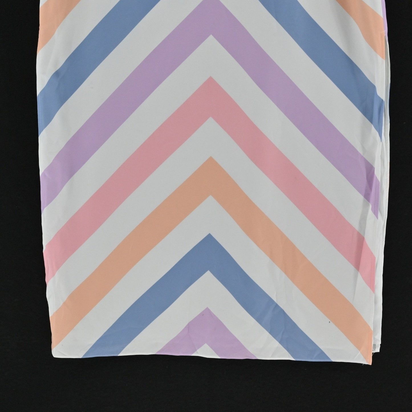 Sail to Sable Charade Maxi Dress Size L Caftan Pastel Long Sleeve Chevron STS