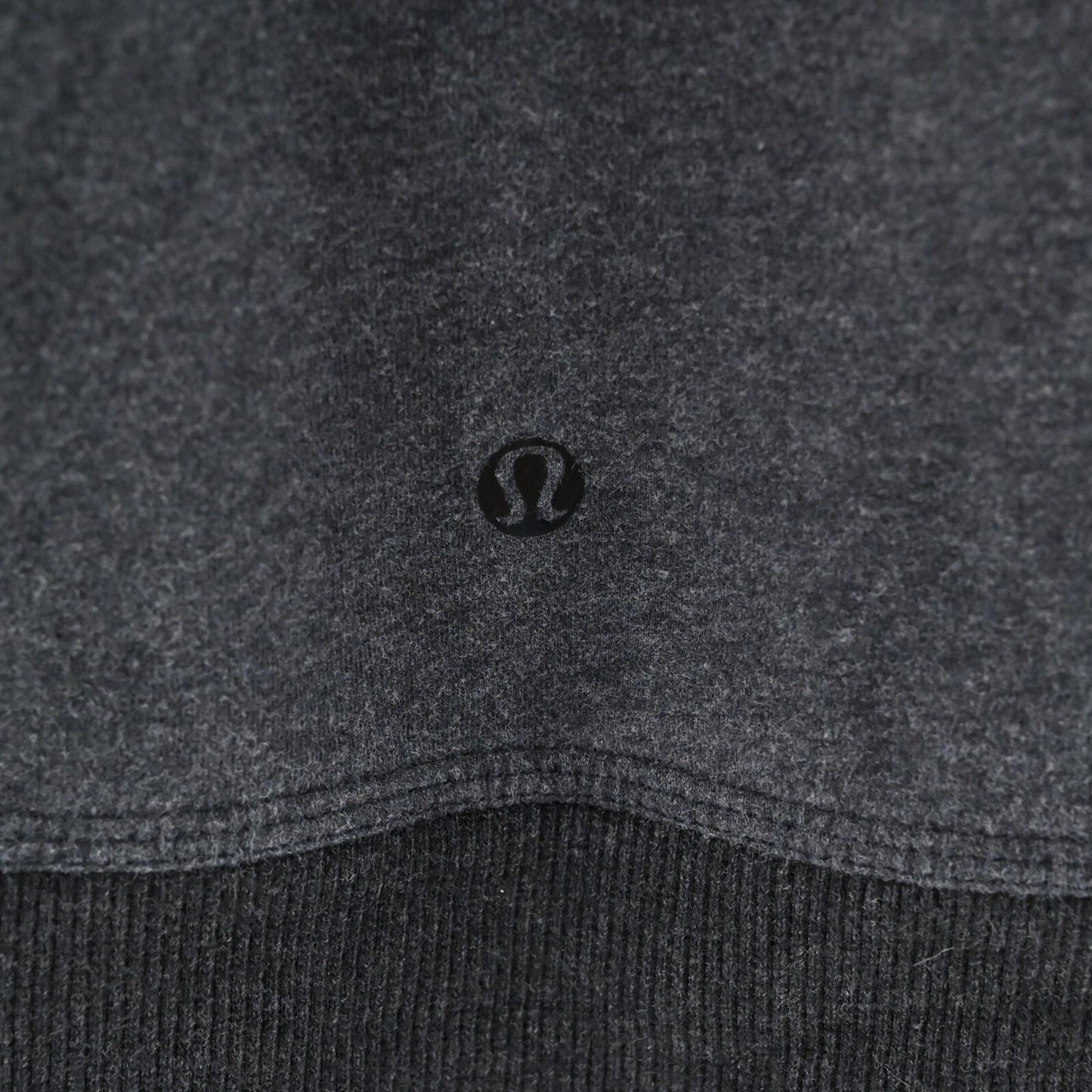 LULULEMON Womens Stress Less Sweatshirt Size 12 Funnel Neck Hoodie Dark Gray