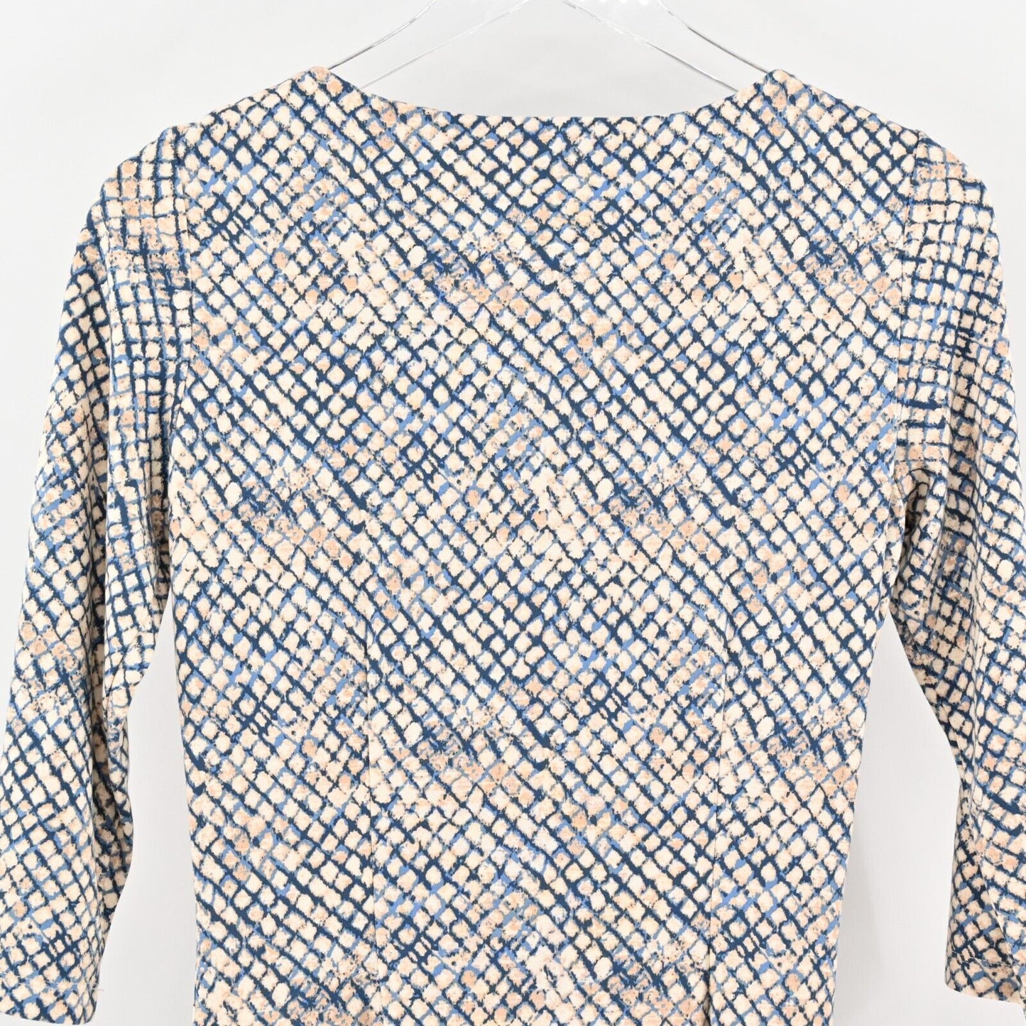 J MCLAUGHLIN Dress Size XS Catalina Cloth Ruched Sheath Quarter Sleeve Printed