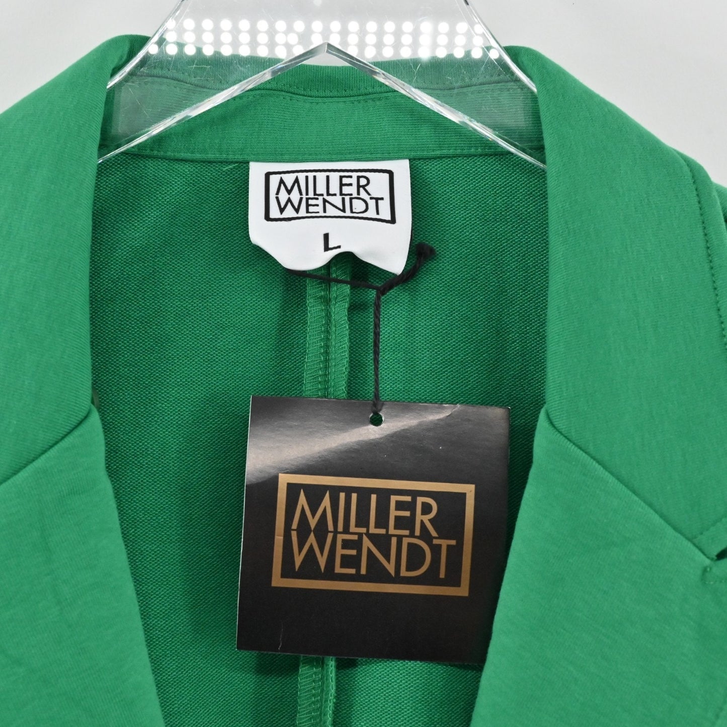 Miller Wendt Womens Ashley Blazer Size L Masters Green Star Patch Jacket NEW