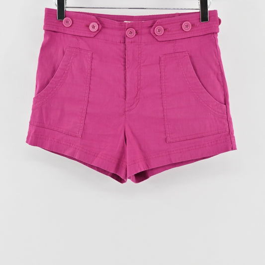 Anthropologie Womens Maeve Colette Sailor Shorts Size 4 Pink High Rise Casual