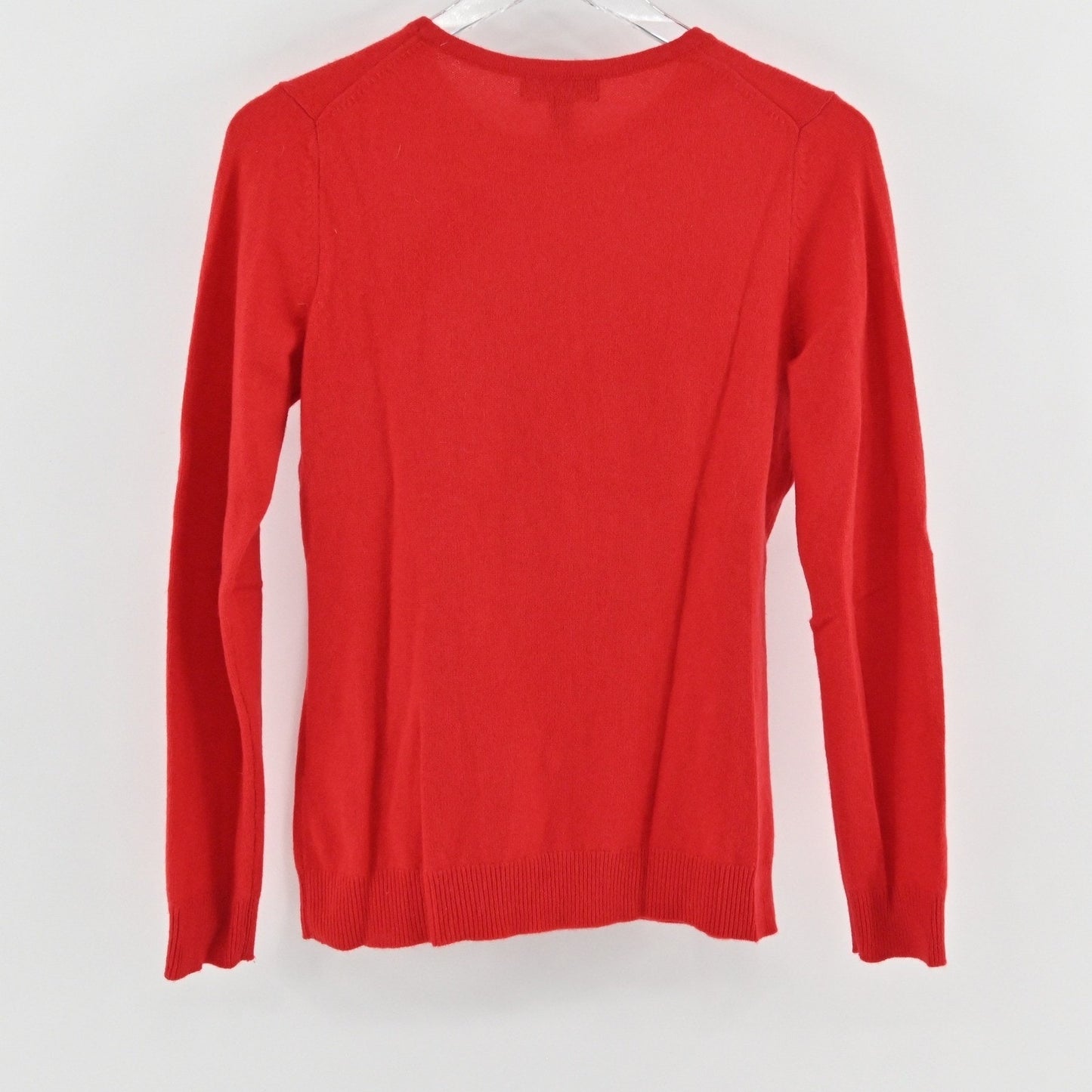 Charter Club Womens Cashmere Sweater Size S Red Crew Neck Cozy Quiet Luxury