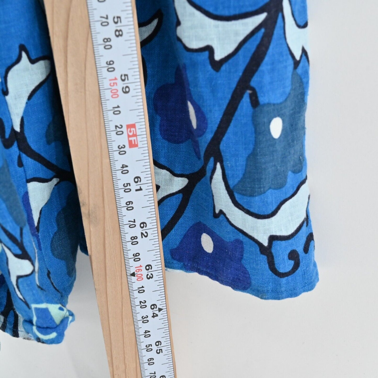 RHODE Jumpsuit Womens Size XXL Target Zinnia Blue Print Bell Sleeve Cut Out