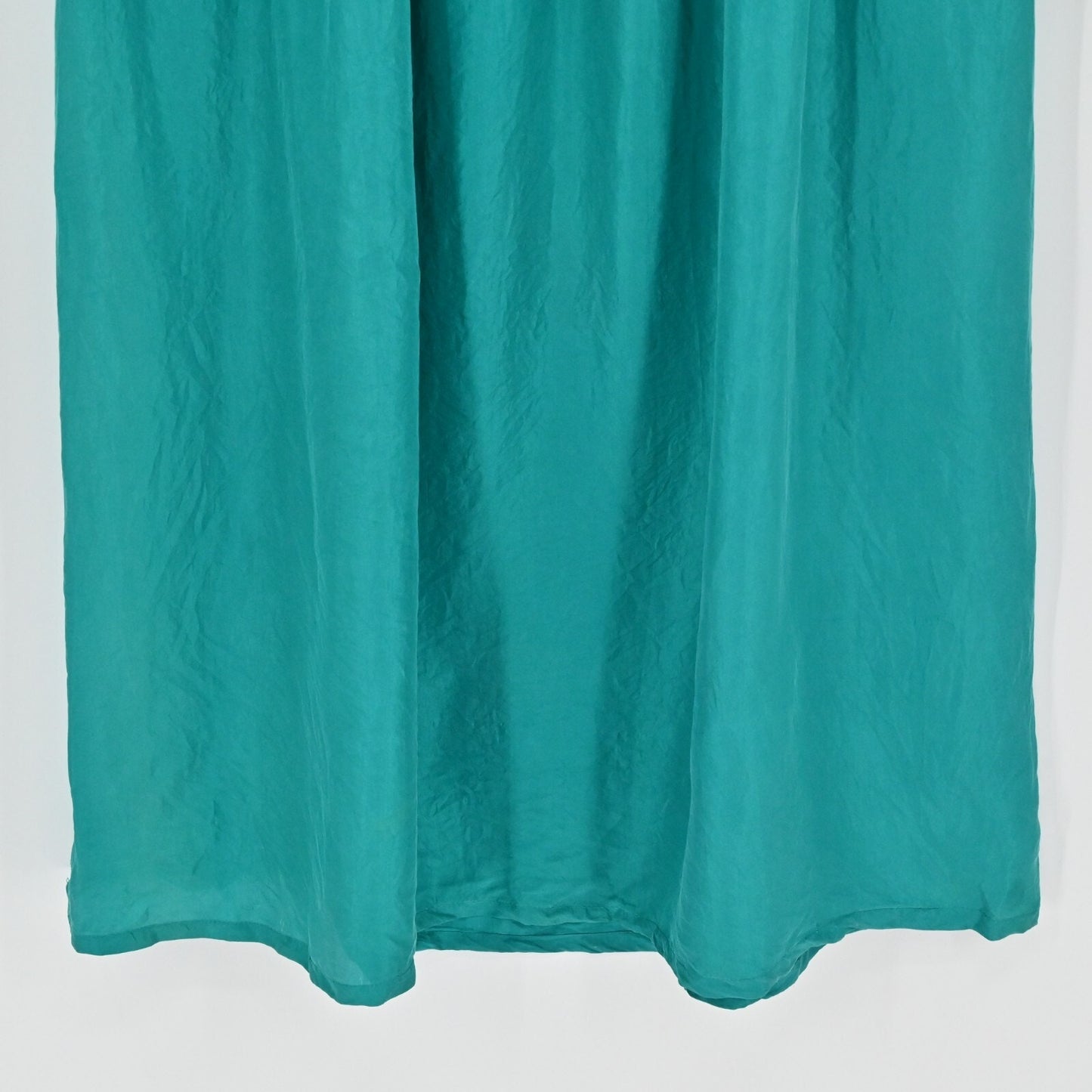 Vtg Victorias Secret Gold Label Silk Dress Size S Teal Button Modest Timeless