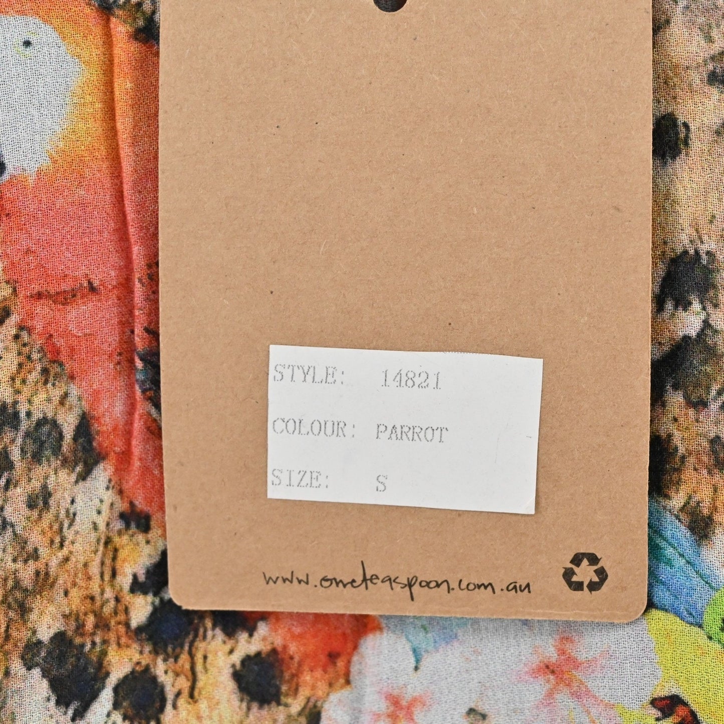 One Teaspoon Parrot Romper Size S Animal Print Sleeveless Boho Safari Tropical