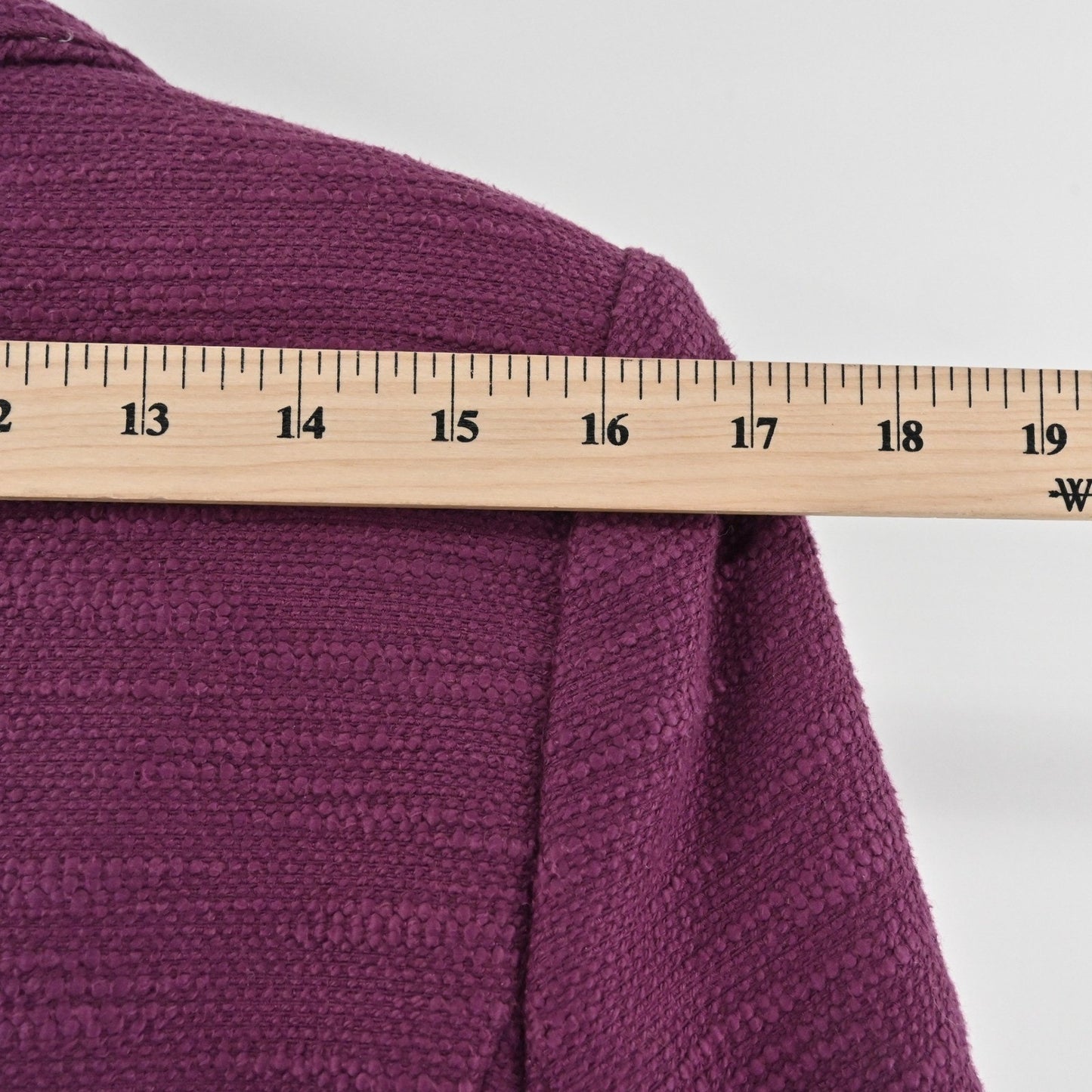 Classiques Entier Atelier Purple Textured 3/4 Sleeve Blazer Jacket - Women's