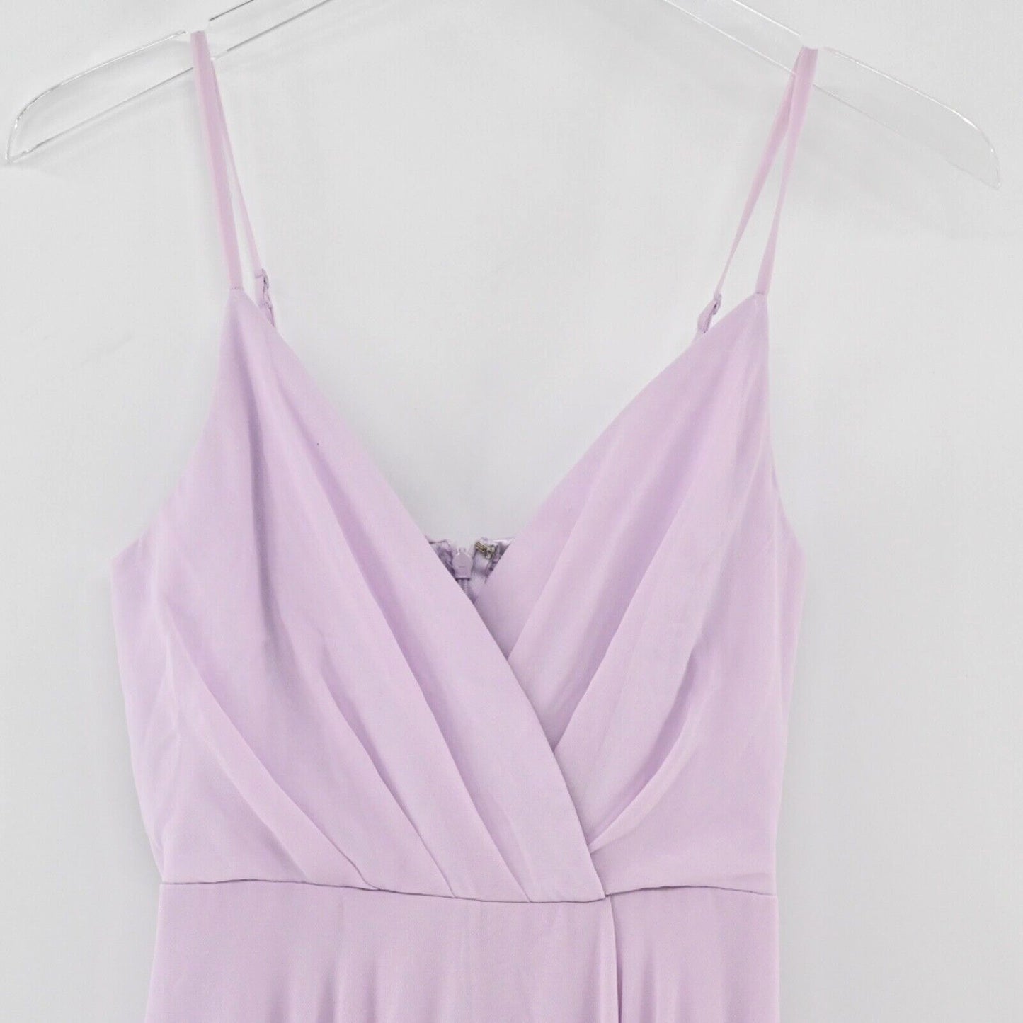 LULUS About Love Maxi Dress Size S Lavender Chiffon Spaghetti Strap All Gown