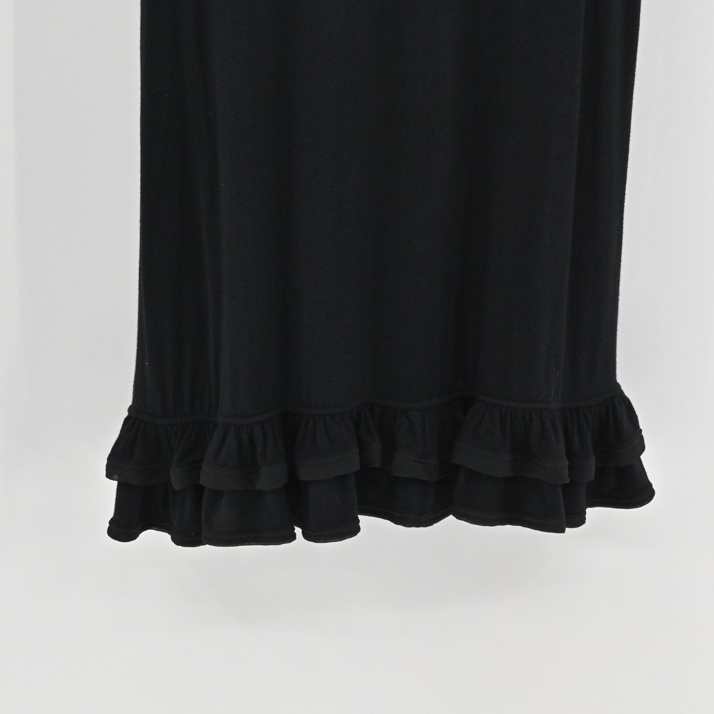 VIVIENNE TAM Womens Black Ruffle Top Size XL Blouse Sleeveless Button Front