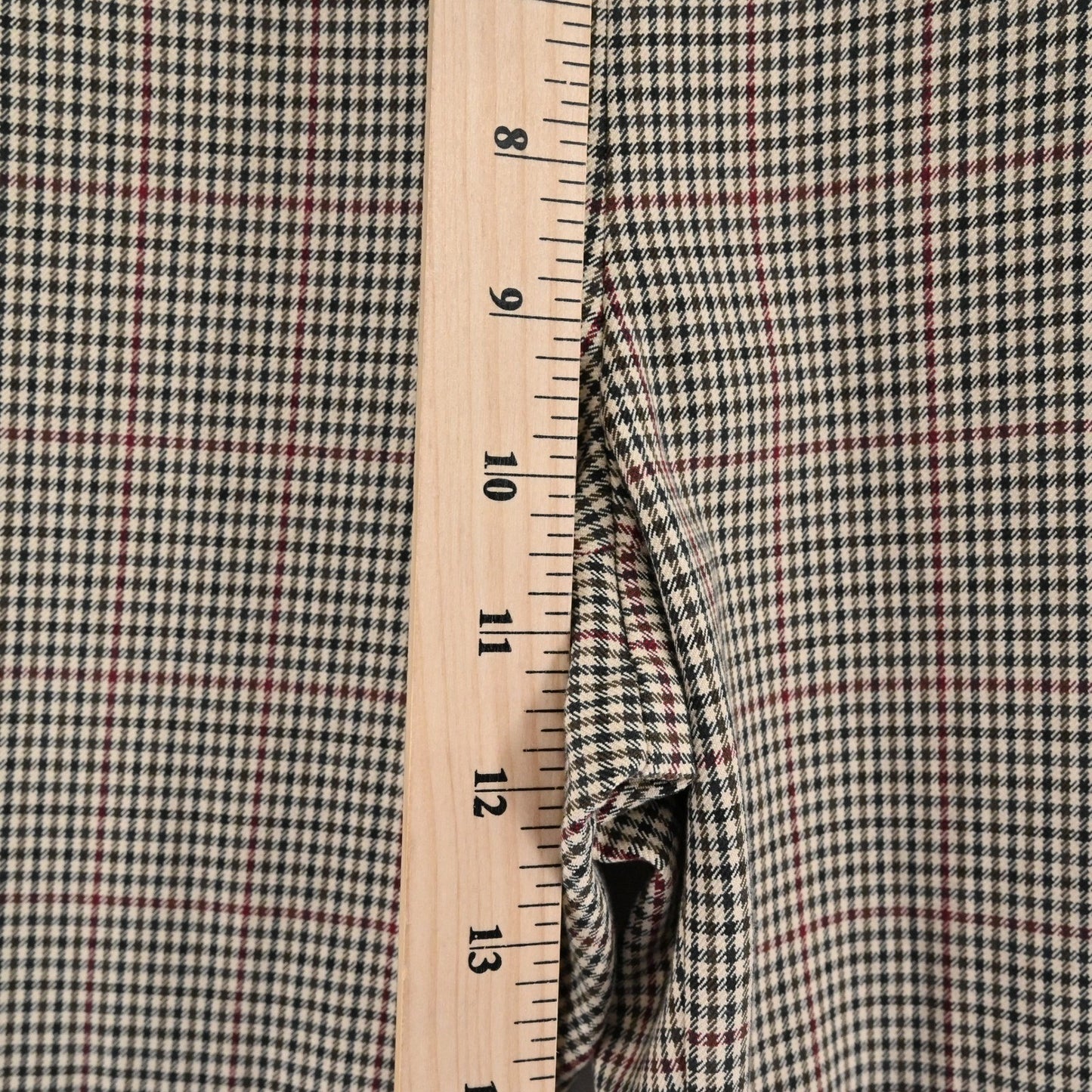 Talbots Womens Chatham Ankle Pants Size 6 Preppy Brown Beige Plaid Houndstooth