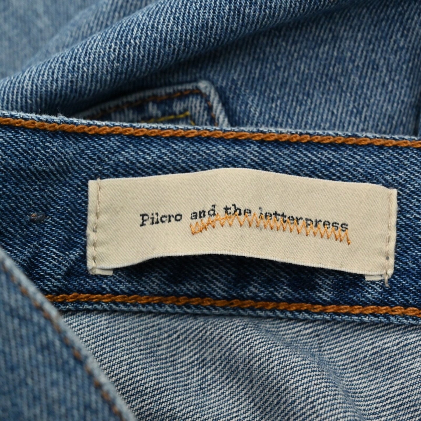 ANTHROPOLOGIE Pilcro Letterpress Womens Tilde Jeans Sz 28 High Rise Boho Patch