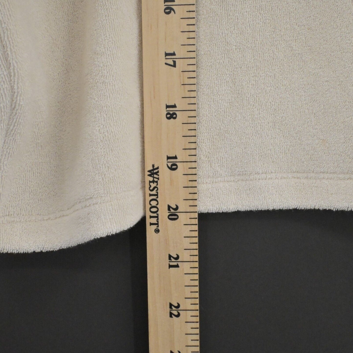 ARITZIA Top Womens Sz M WILFRED FREE Beige Terry Cloth Crop Short Sleeve Shirt