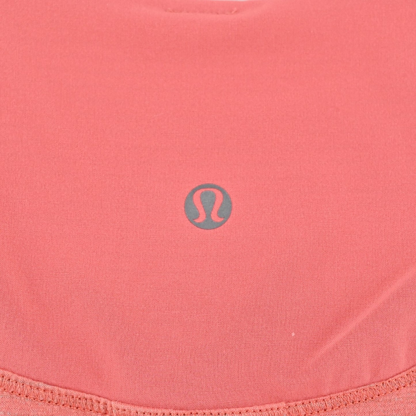 LULULEMON Top Womens Size L Turn It Up Coral Logo Athletic Activewear Running