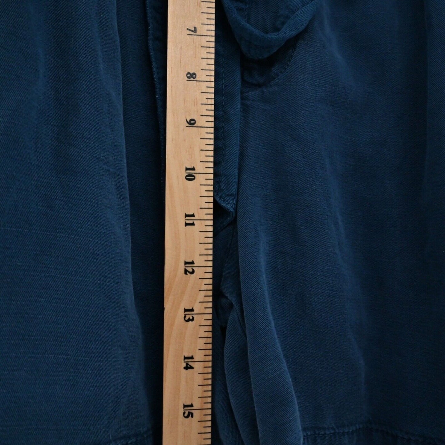 ANTHROPOLOGIE Shorts Womens Size 4 Blue Cotton Tie Paperbag Waist High Rise Rhys