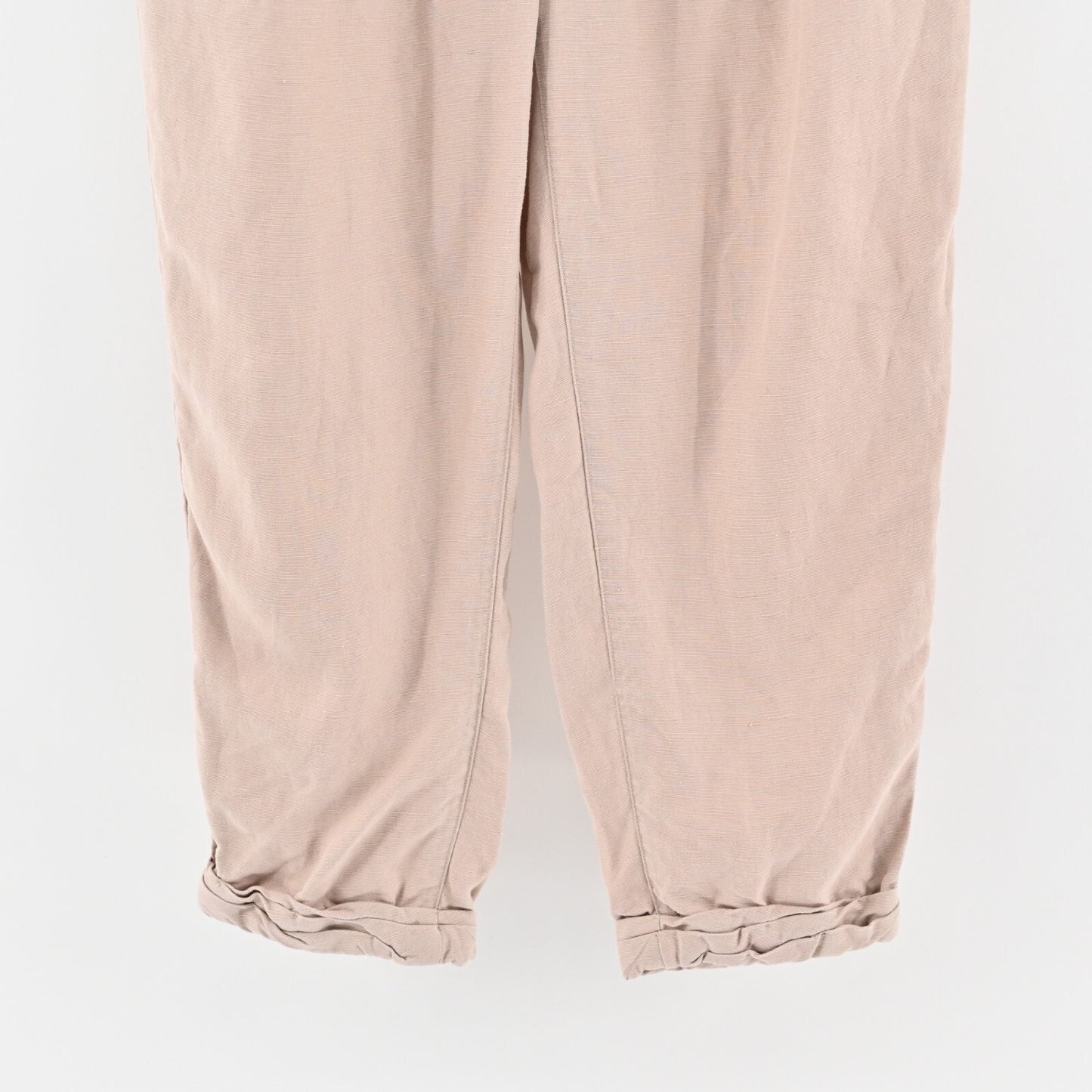 ARITZIA Pants Womens Sz 2 Wilfred Blush Pink Allant Linen Blend Crop Drawstring